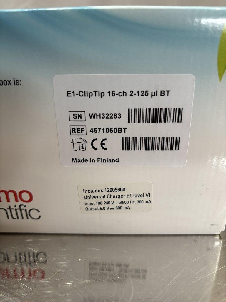 Thermo Scientific E1-ClipTip 4671060BT 16-Channel Pipette 2-125uL Capacity