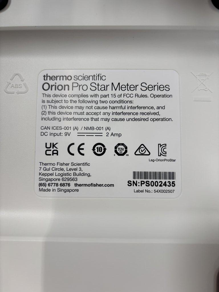 Thermo PSTAR2110 Orion Pro Star PH211 pH Meter - Excellent Condition