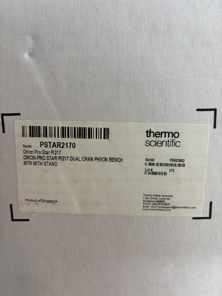 Thermo Orion Pro Star PI217 Dual Channel pH/Ion Bench Meter Laboratory Instrument