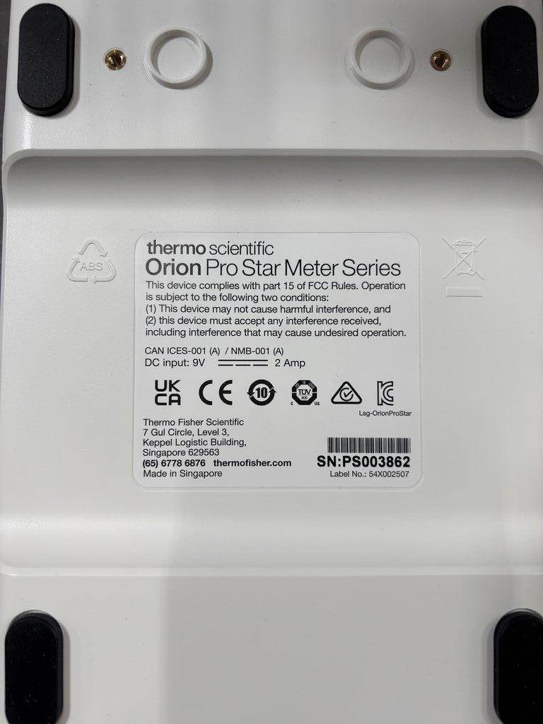 Thermo Orion Pro Star PI217 Dual Channel pH/Ion Bench Meter Laboratory Instrument