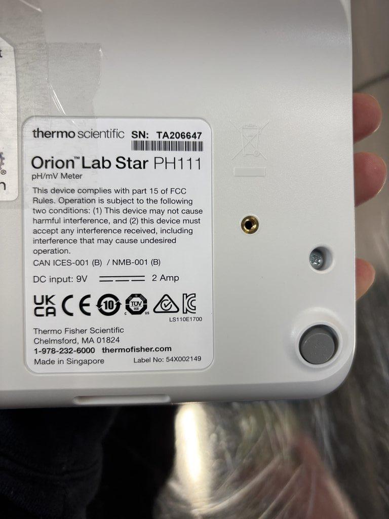 Thermo Scientific LSTAR1110 Orion Lab Star PH111 pH Meter for Laboratory Use