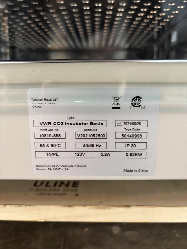 VWR CO2 Incubator Basic 10810-888 Air Jacketed, Good Condition