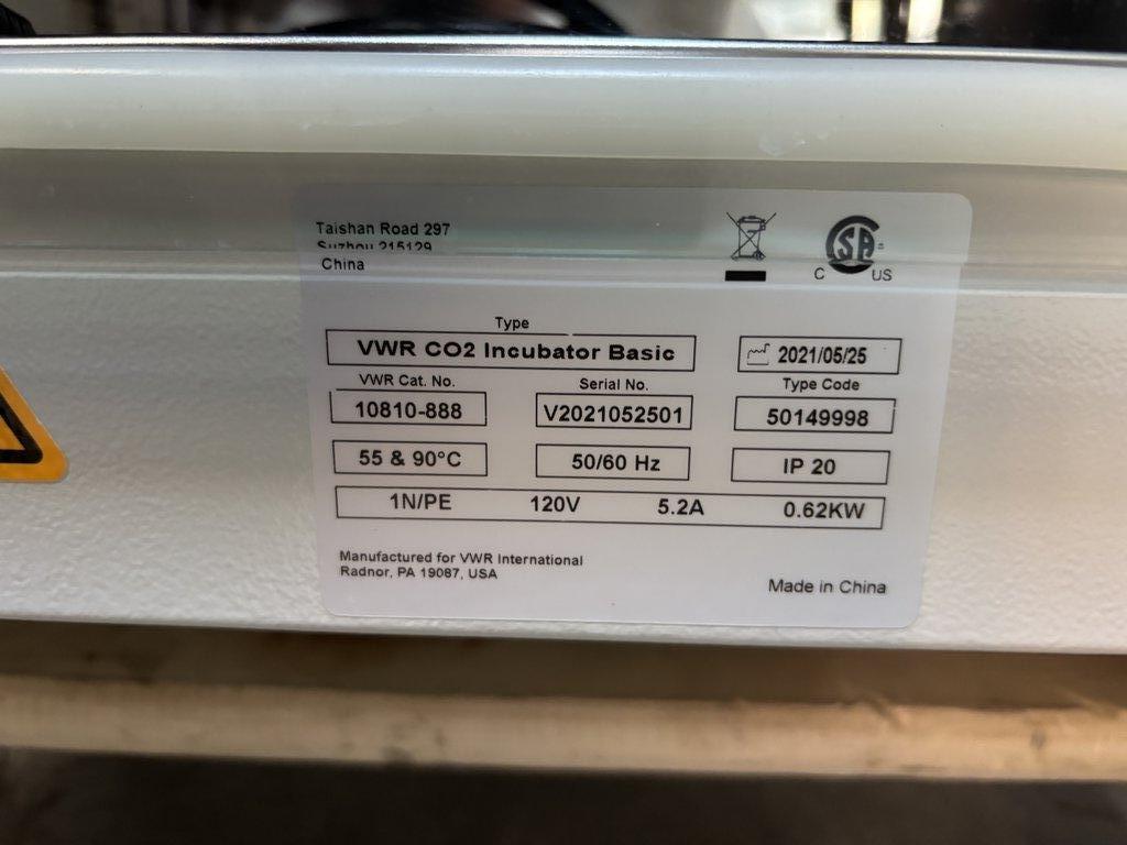 VWR CO2 Incubator Basic 10810-888 Air Jacketed Model