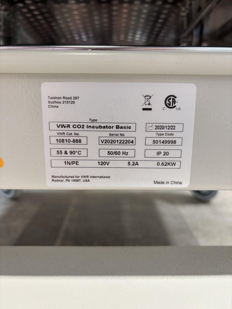 VWR CO2 Incubator Basic 10810-888 Laboratory Incubator - Tested, Powers On