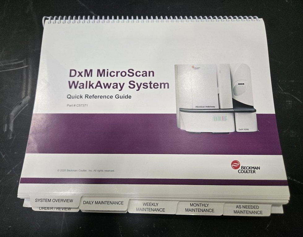 Beckman Coulter MicroScan WalkAway Analyzer DxM 1096 Lab Equipment