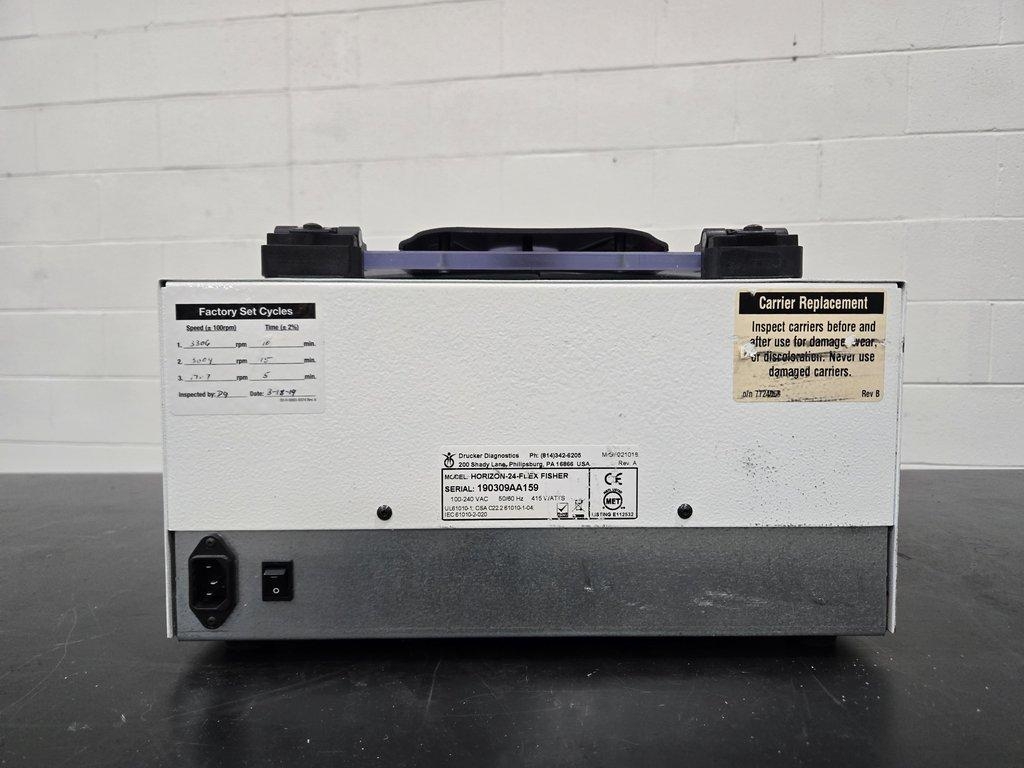 Druker Diagnostics Horizon-24-Flex Fisher Centrifuge 100-240v Clinical Use