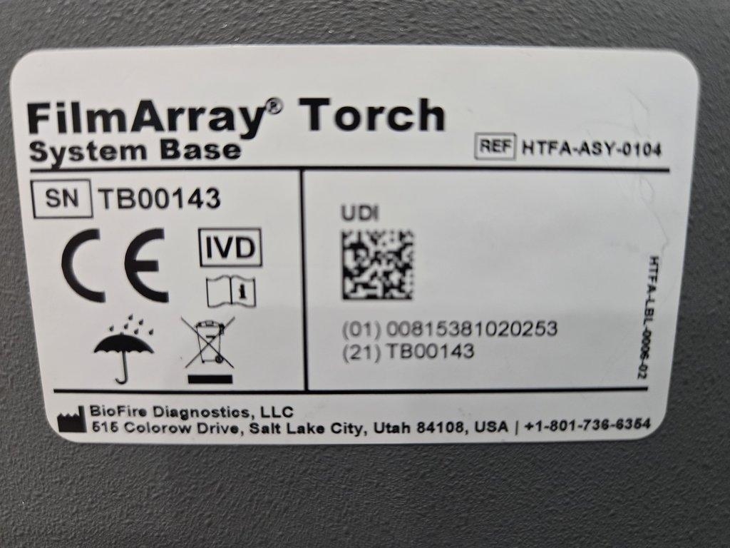 BioFire Diagnostics FilmArray Torch PCR System Laboratory Equipment Functional