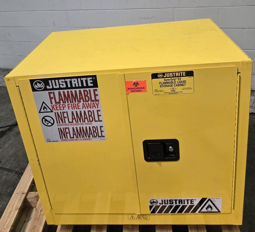 Justrite Sure-Grip EX 22 Gallon Flammable Liquid Storage Cabinet