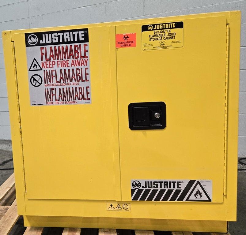 Justrite Sure-Grip EX 22 Gallon Flammable Liquid Storage Cabinet