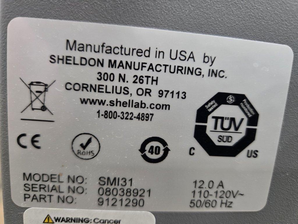 Sheldon Manufacturing Shell Lab SMI31 Incubator - 110-120V, 50/60Hz