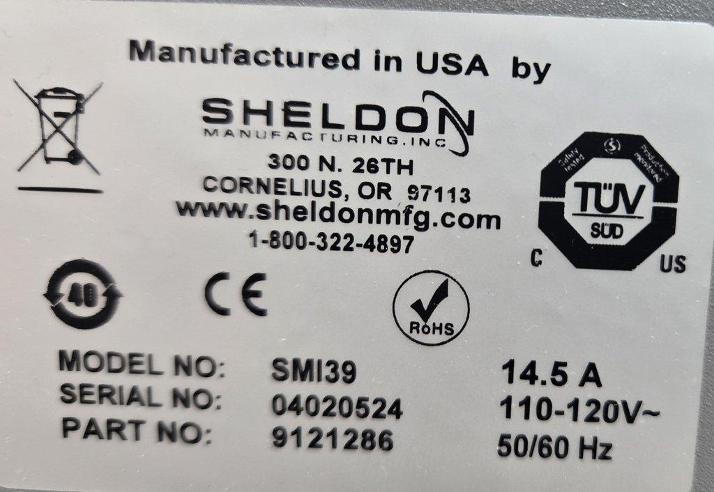 Sheldon Manufacturing Shel Lab SMI39 Incubator, 110-120V, 50/60Hz, Lab Equipment