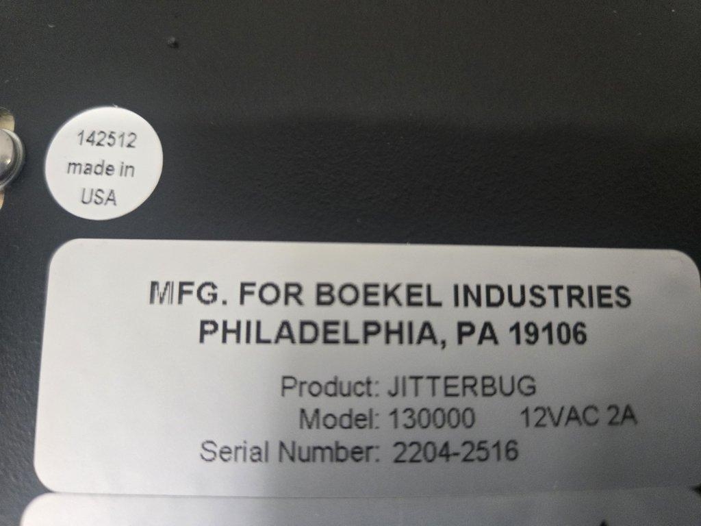 BOEKEL SCIENTIFIC Jitterbug Model 130000 Microplate Shaker 575-1500 RPM