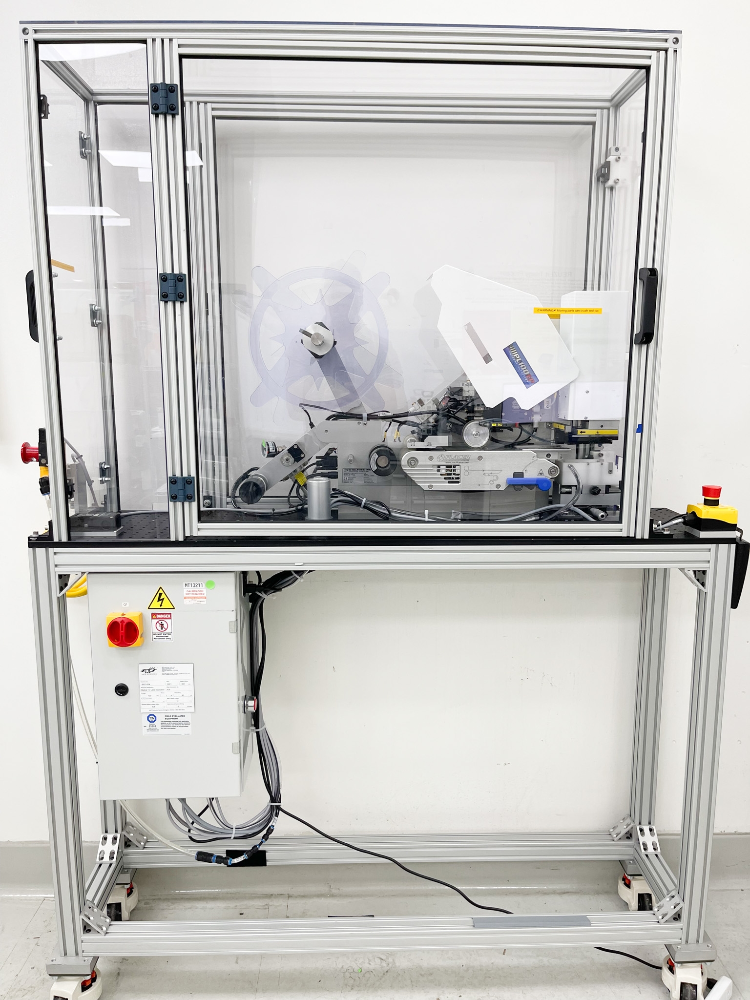 ATS 13-Label Application Robotic Automation Automated System No Computer
