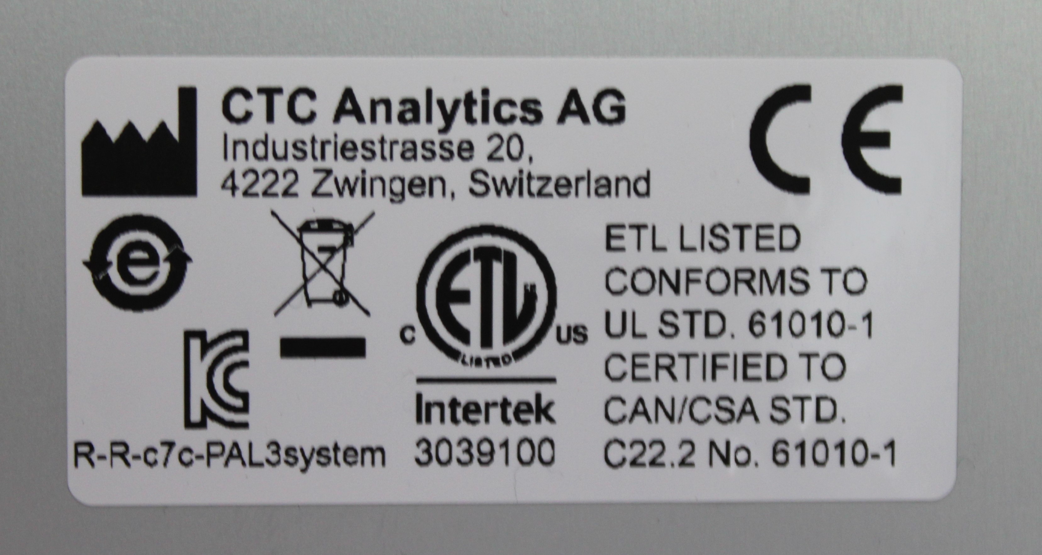 Thermo TriPlus RSI Robotic Auto Sampler Functions Includes Power Cord