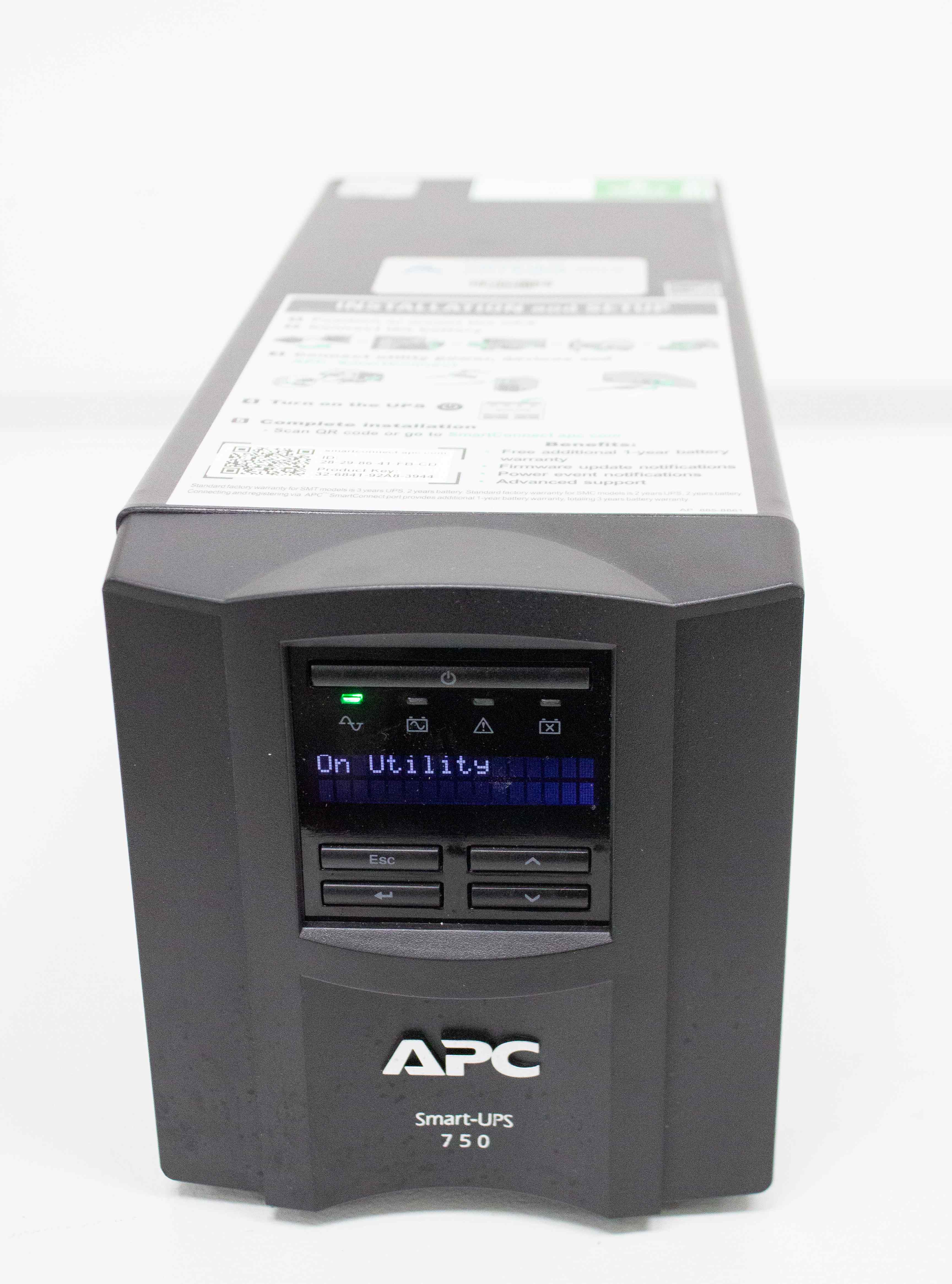 APC Smart-UPS 750VA Tower 120V Line Interactive Sine Wave 6 Outlets
