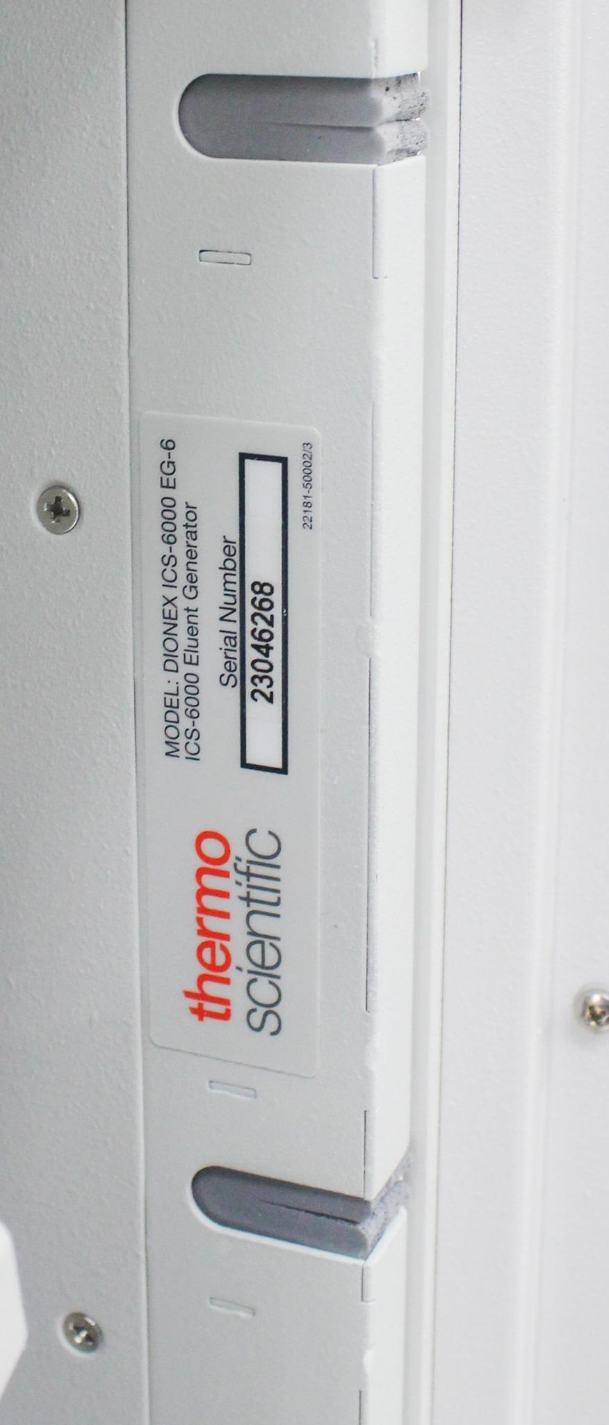 Thermo Scientific Dionex ICS-6000 EG-6 Ion Chromatography System, 120V