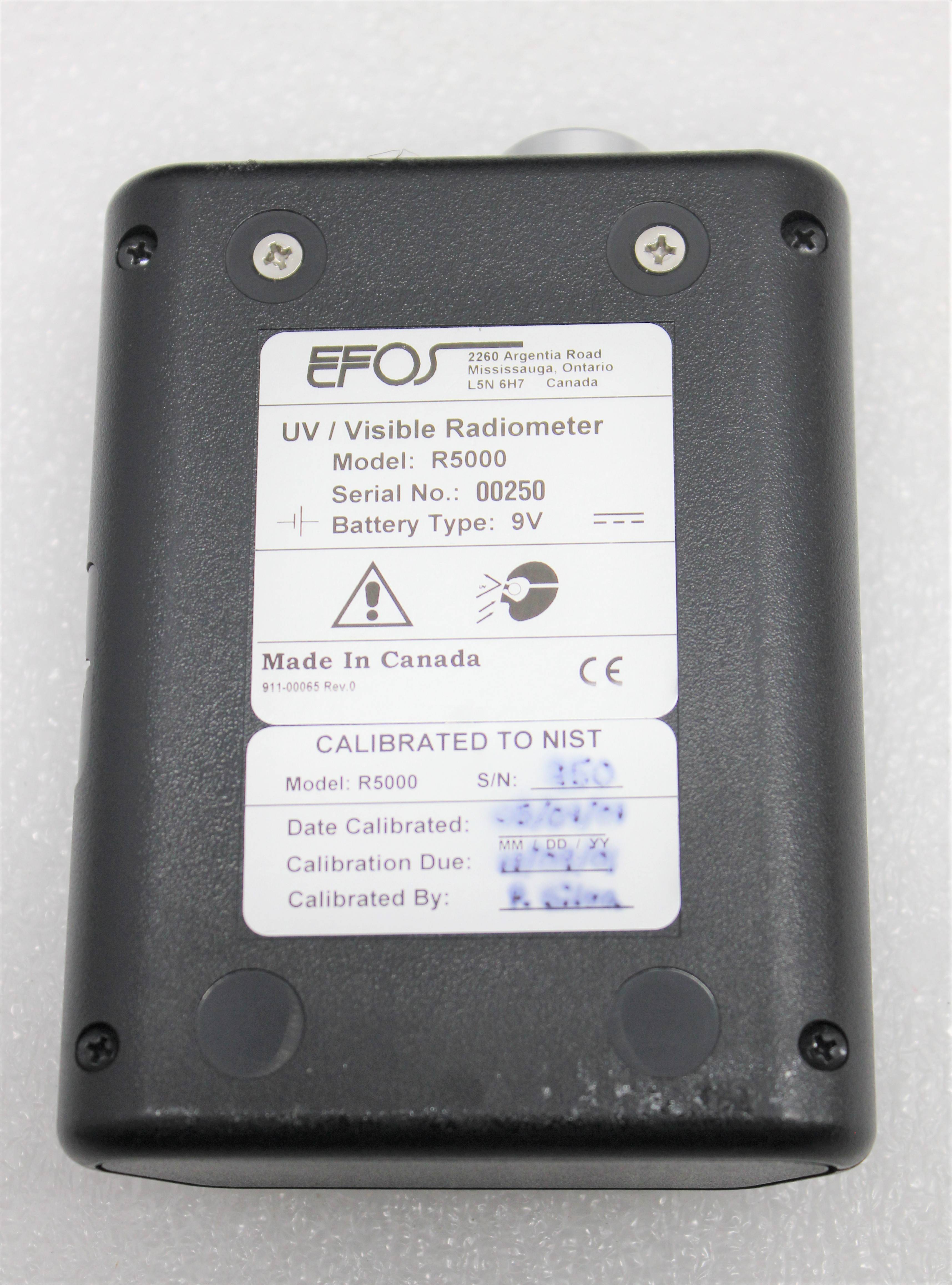 EFOS R5000 Radiometer Analytical Testing Equipment 250-600 nm VG Condition