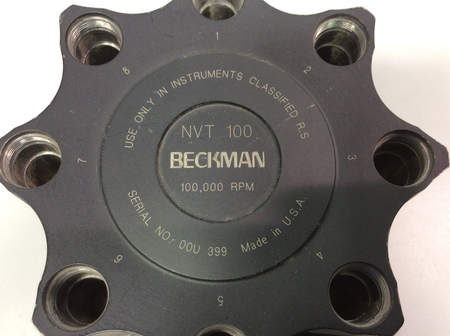Beckman Coulter NVT100 Rotor Ultra Centrifuge 100000 RPM Titanium 40.8mL