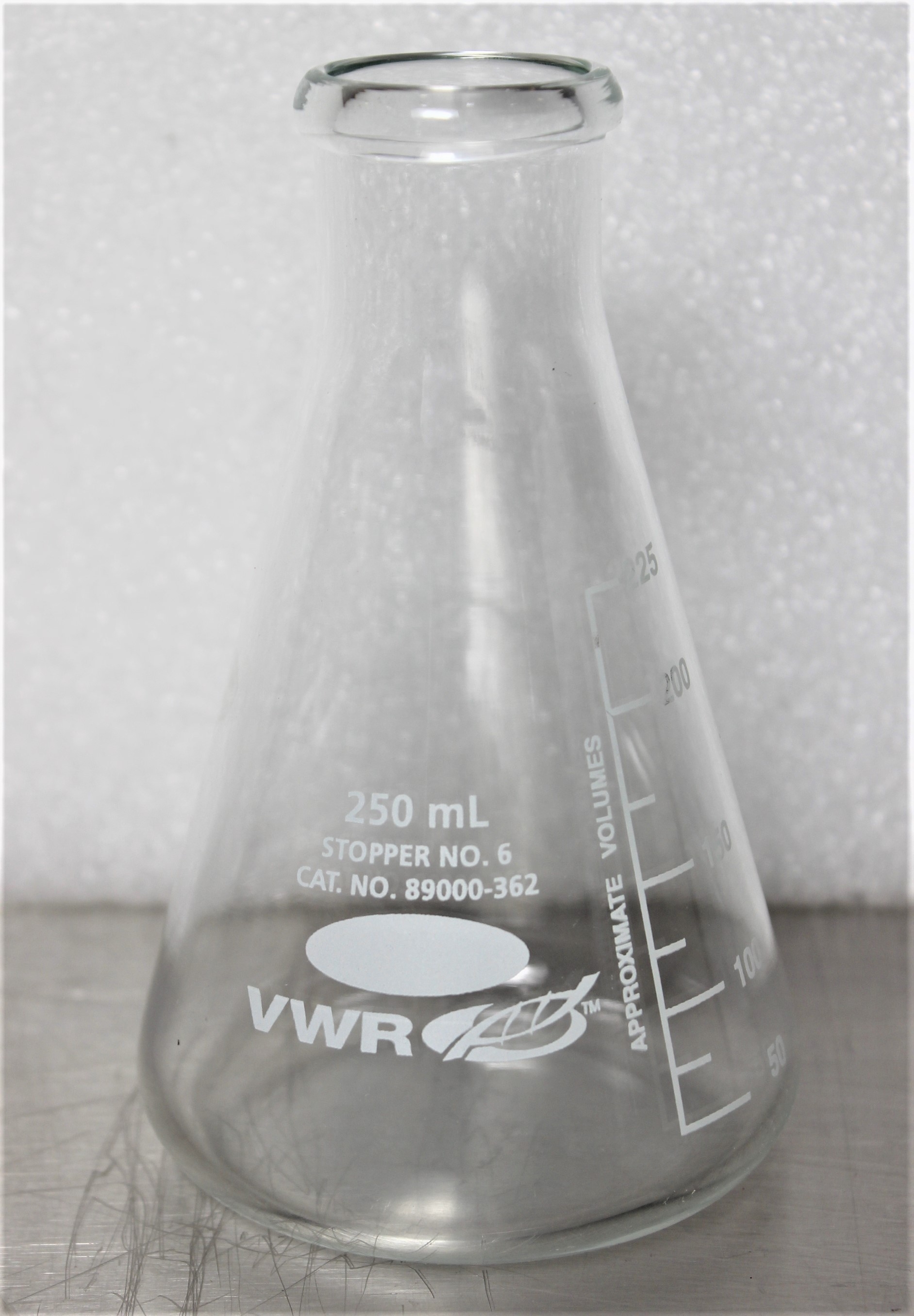 VWR Erlenmeter Flasks 10536-914 Lab Flasks 250mL Borosilicate Glass