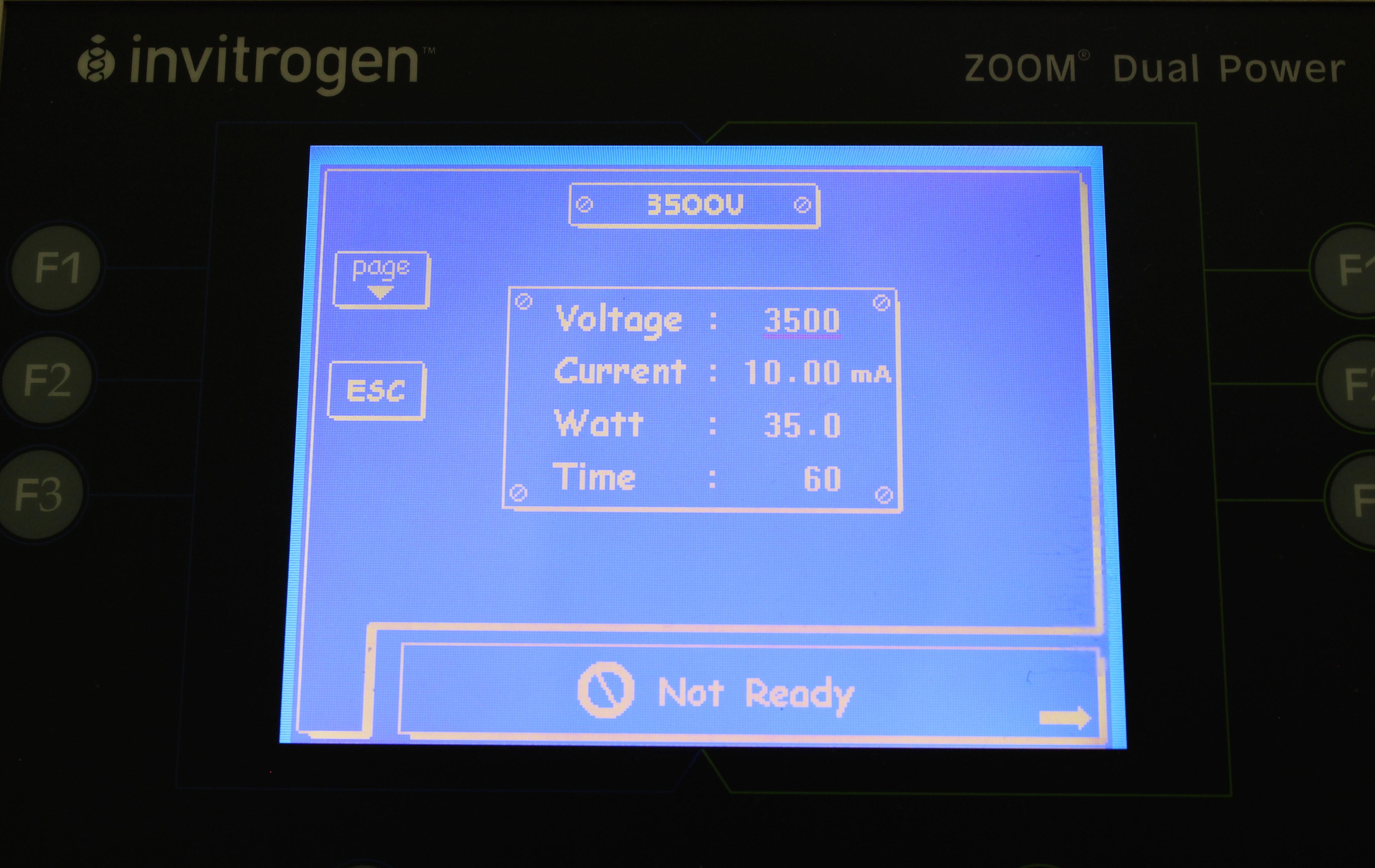Invitrogen ZP10001 Dual Power Supply Electrophoresis High/Low Voltage