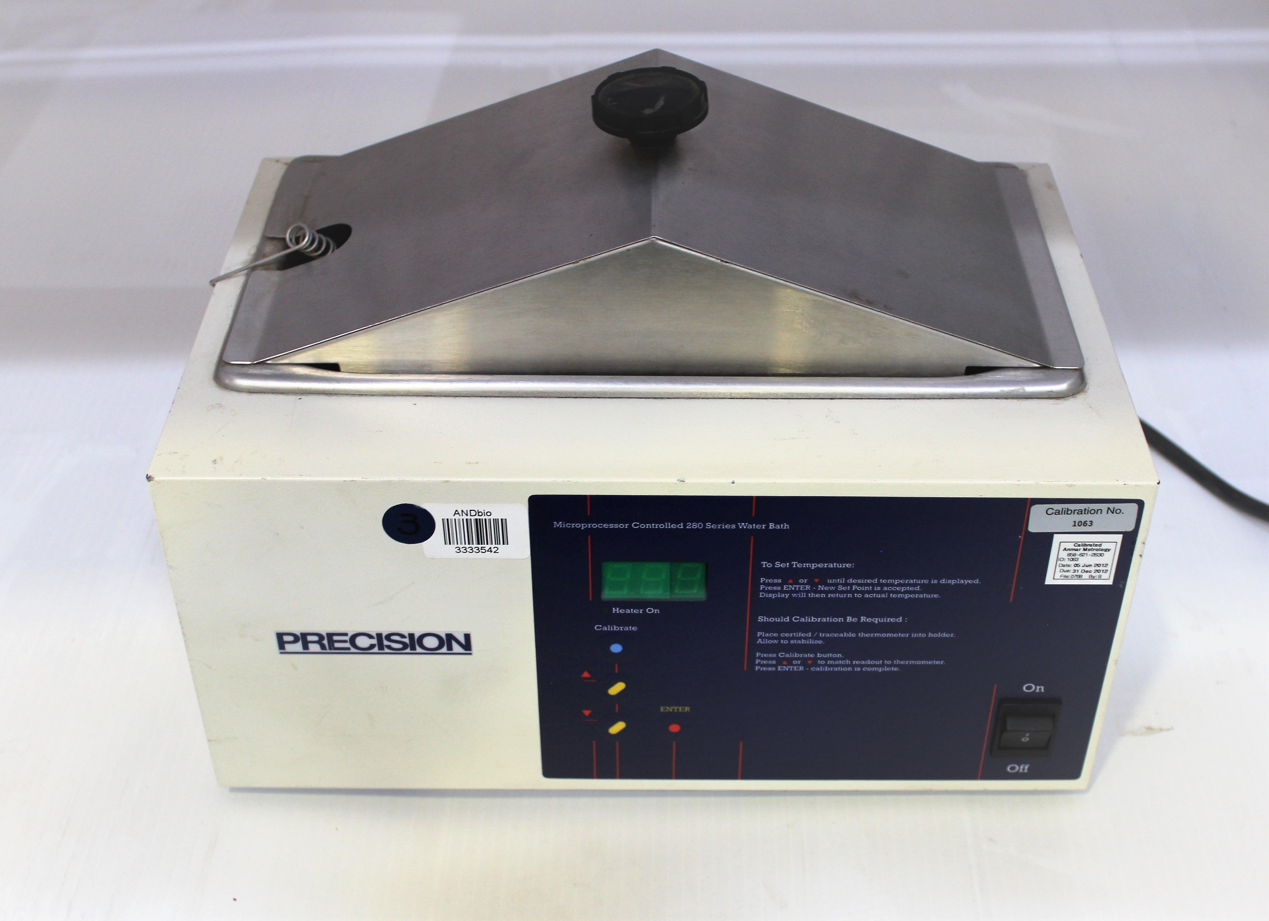 Precision Water Bath 280 Series Microprocessor Controlled 0.1C Precision