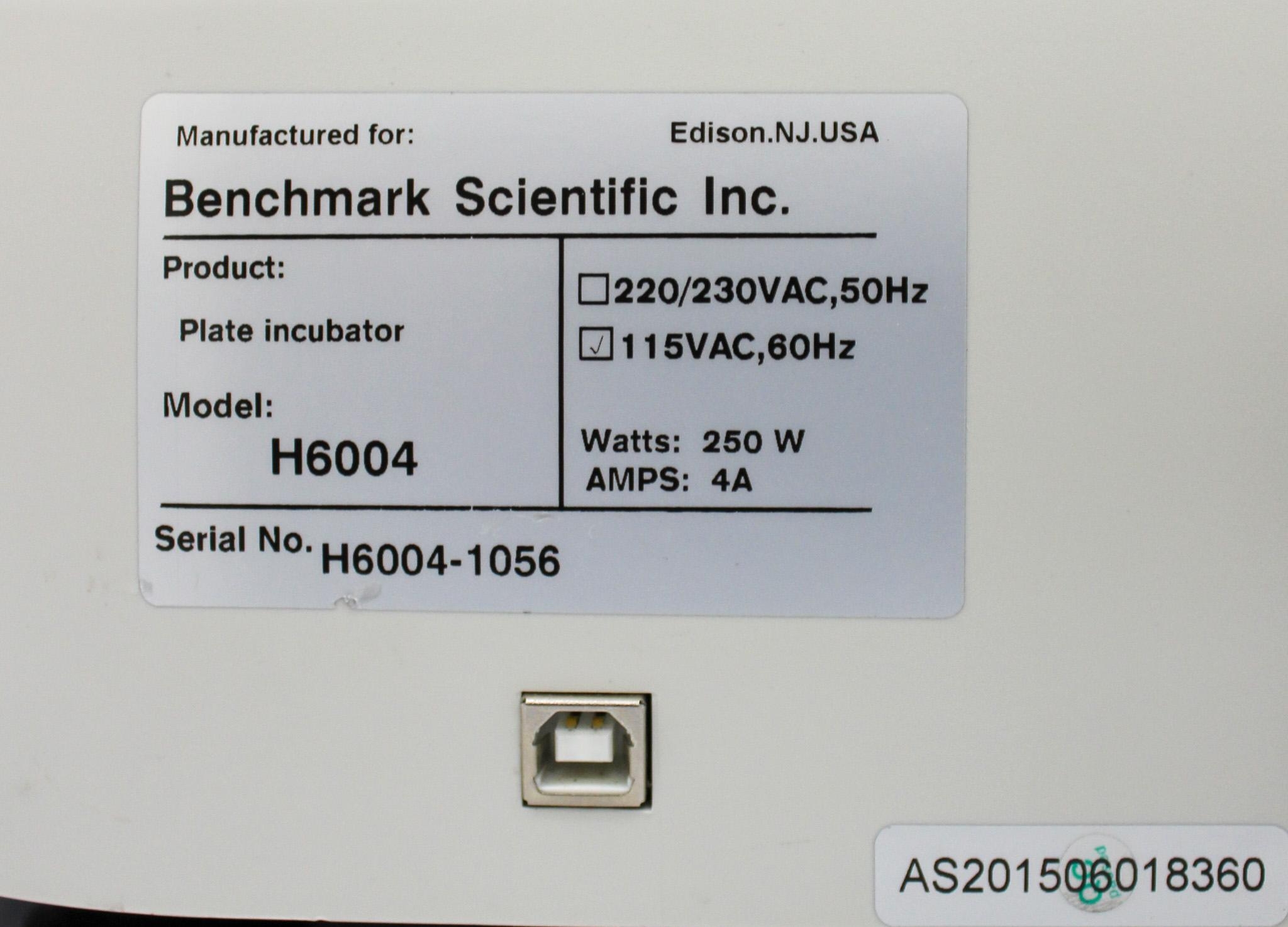 Benchmark H6004 Incu-Mixer Heated Vortexer MP Shaker, 70C, 1500 RPM, Complete