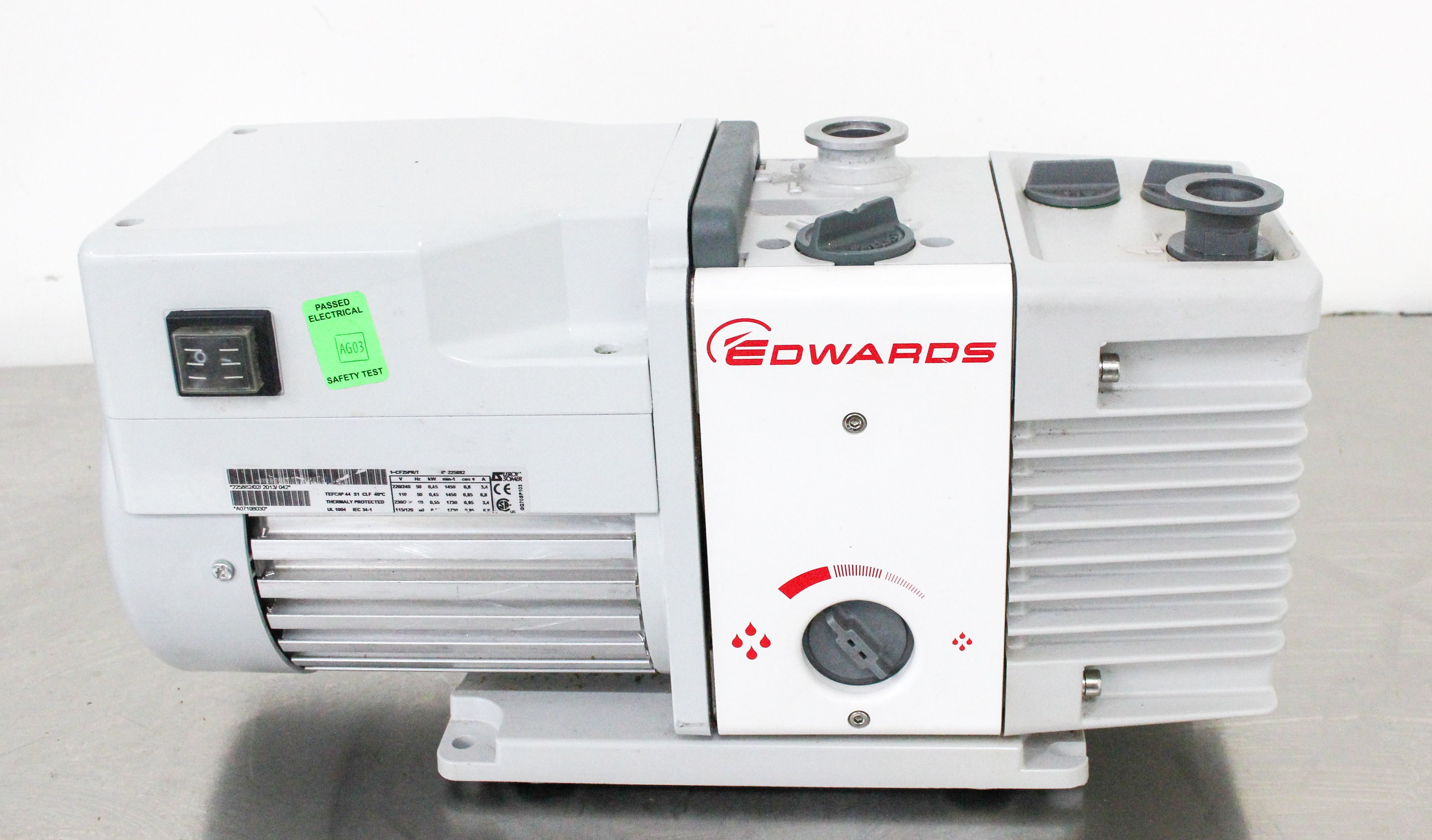 Edwards RV3 A65201903 Vacuum Pump 3.3m3/hr 2.3cfm Chem Process Pumping