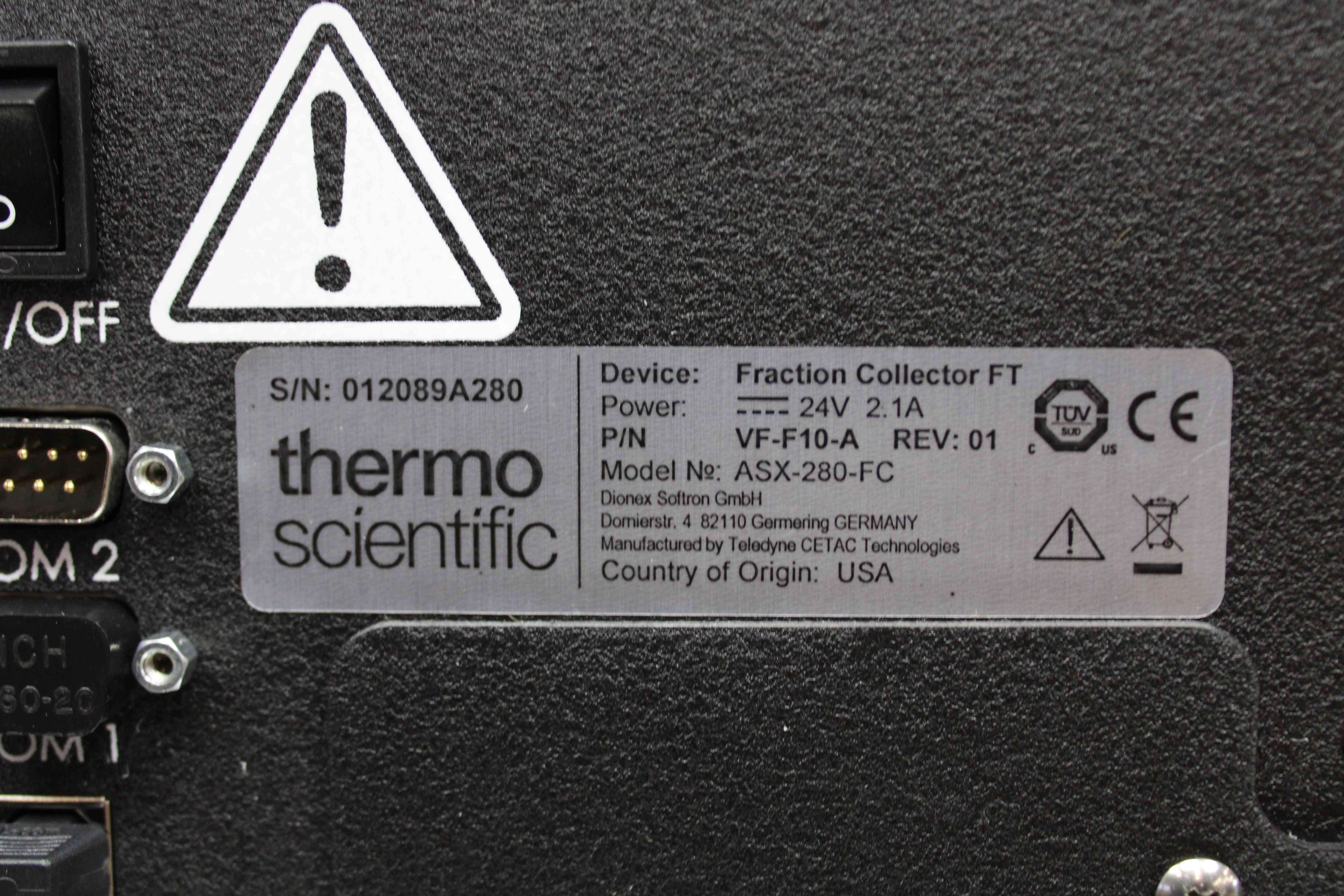 Thermo ASX-280-FC Fraction Collector HPLC UHPLC Purification Biocompatible