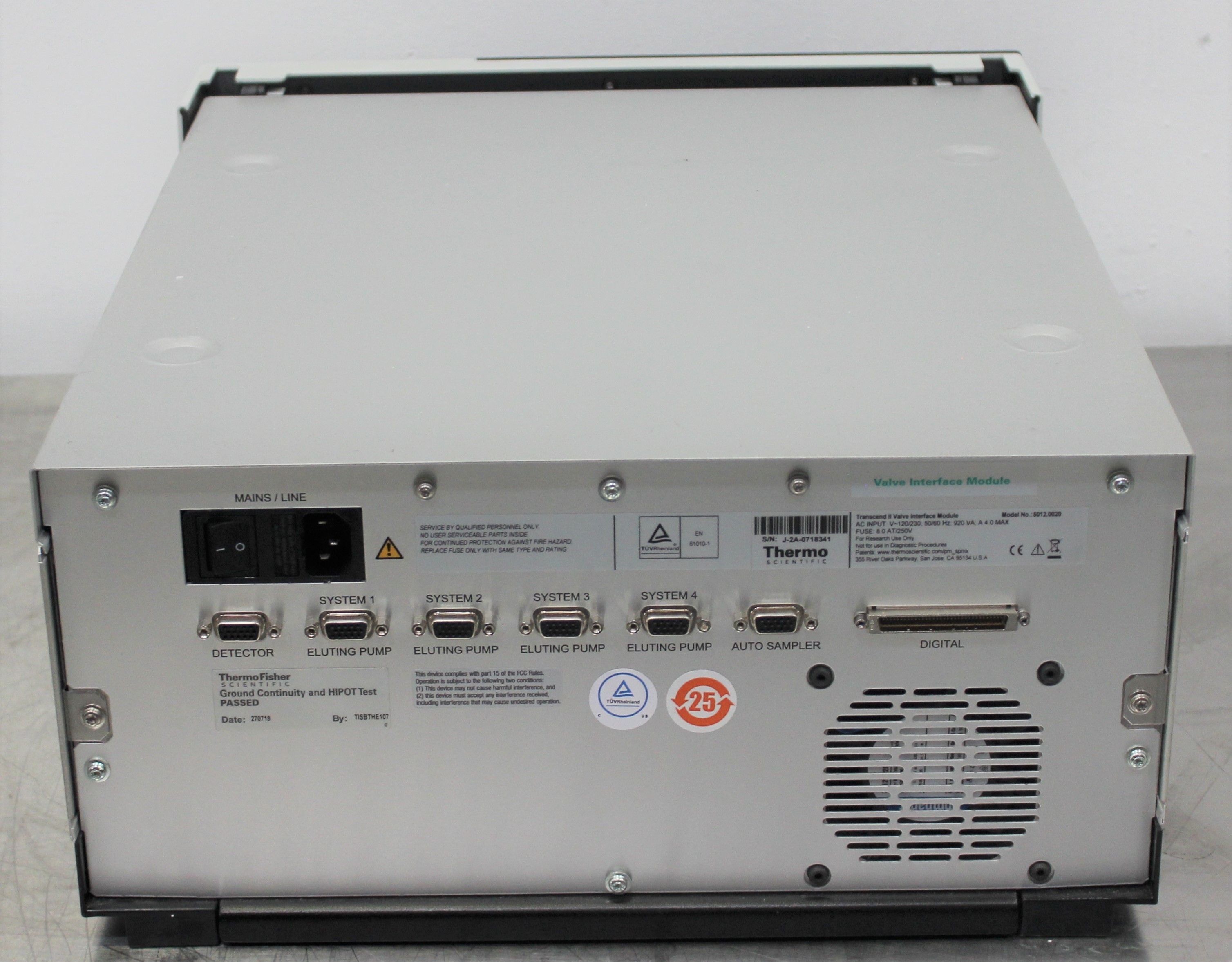 Thermo Transcend II VIM HPLC System LC MS Multiplex TurboFlow 4 Channel 120 220V