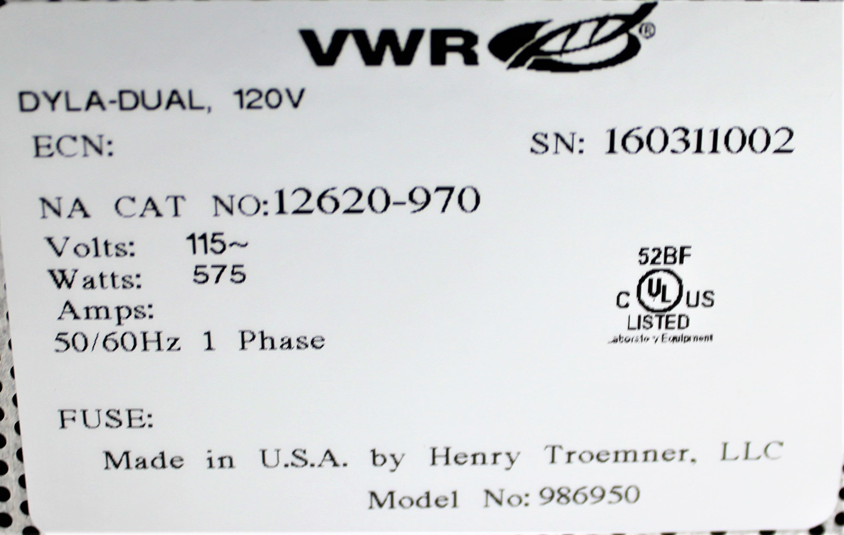 VWR Dyla-Dual Heated Stir Plate, Excellent Condition, 120V, 50Hz/60Hz, 160311002