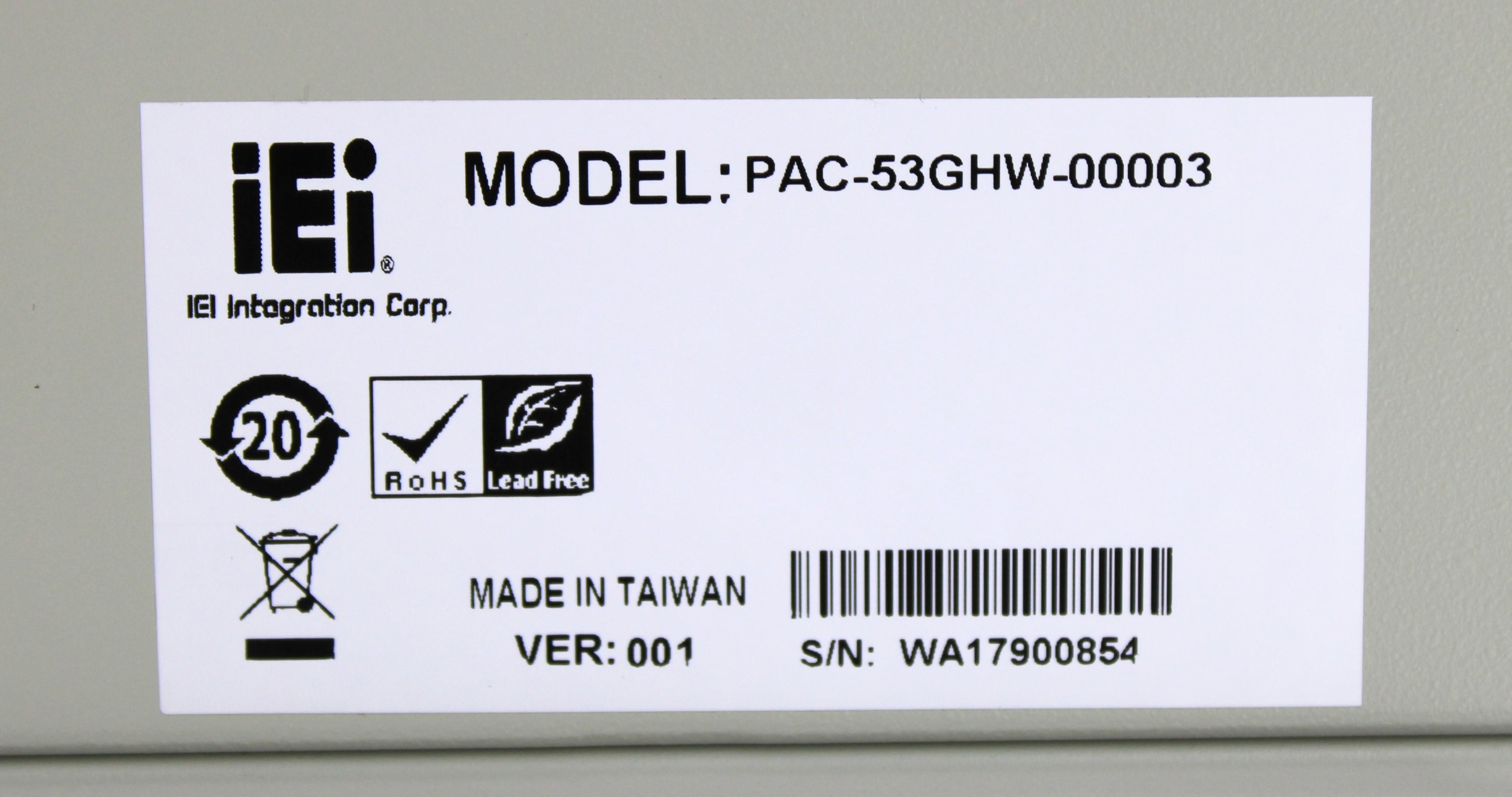 iEi PAC-53G Half-Size Compact Chassis 3-Slot with Via C3 Processor