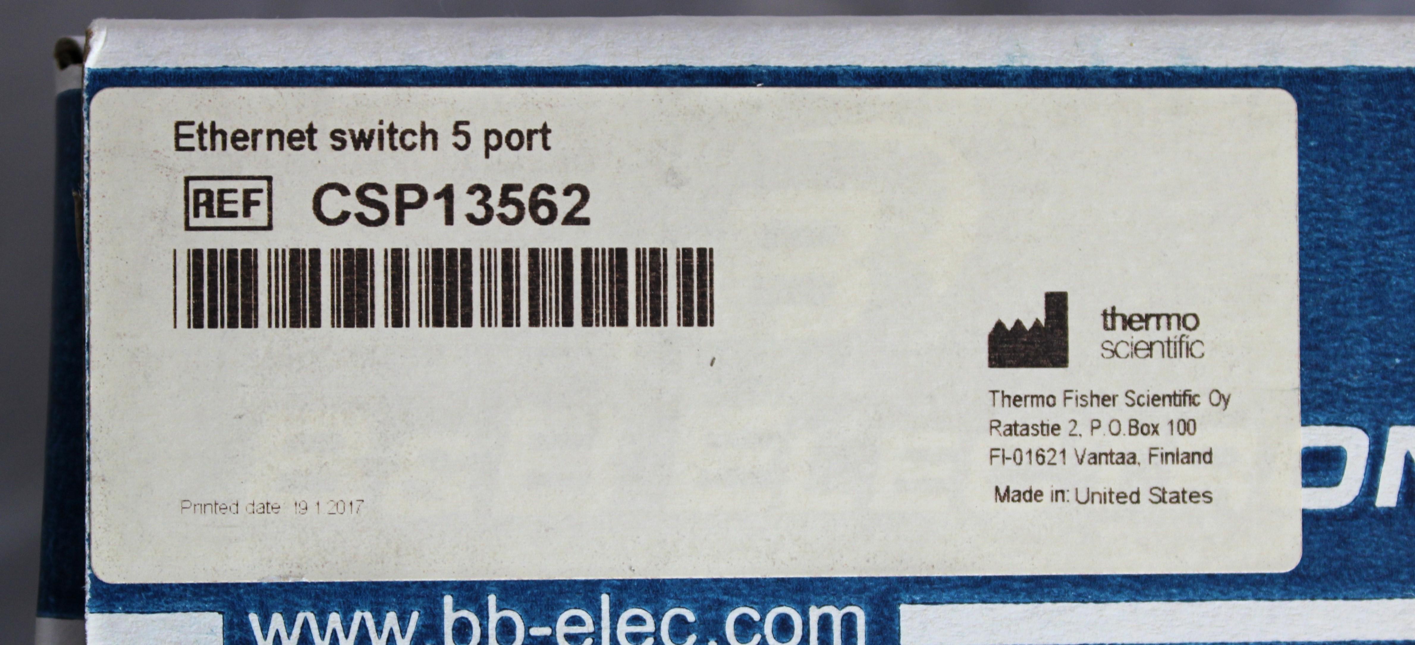 Thermo ESW105 Ethernet Switch Industrial 5 Port -10C to 60C MDI/MDIX Auto