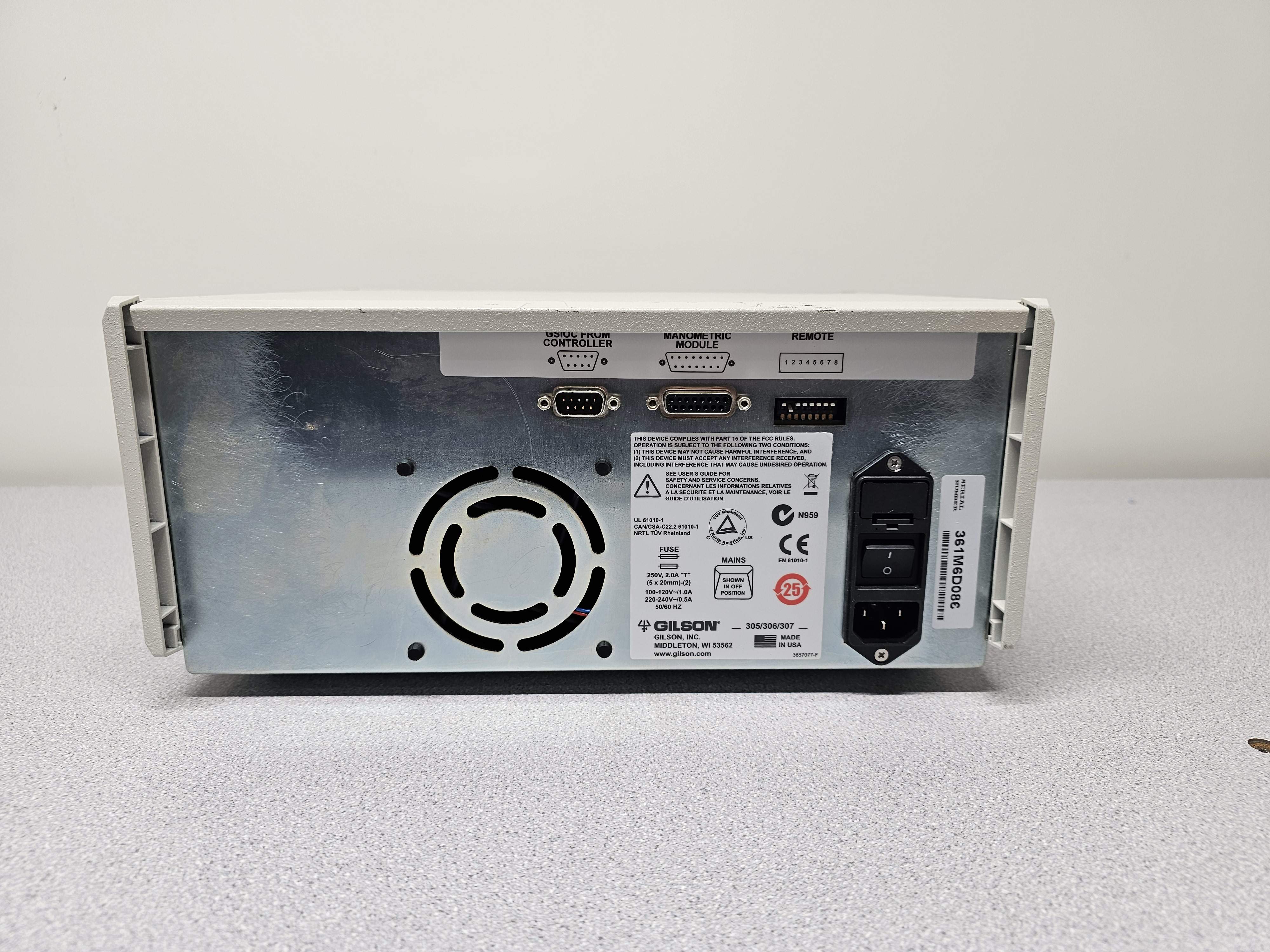 Gilson 306 HPLC Pump Analytical to Preparative Used Powers On