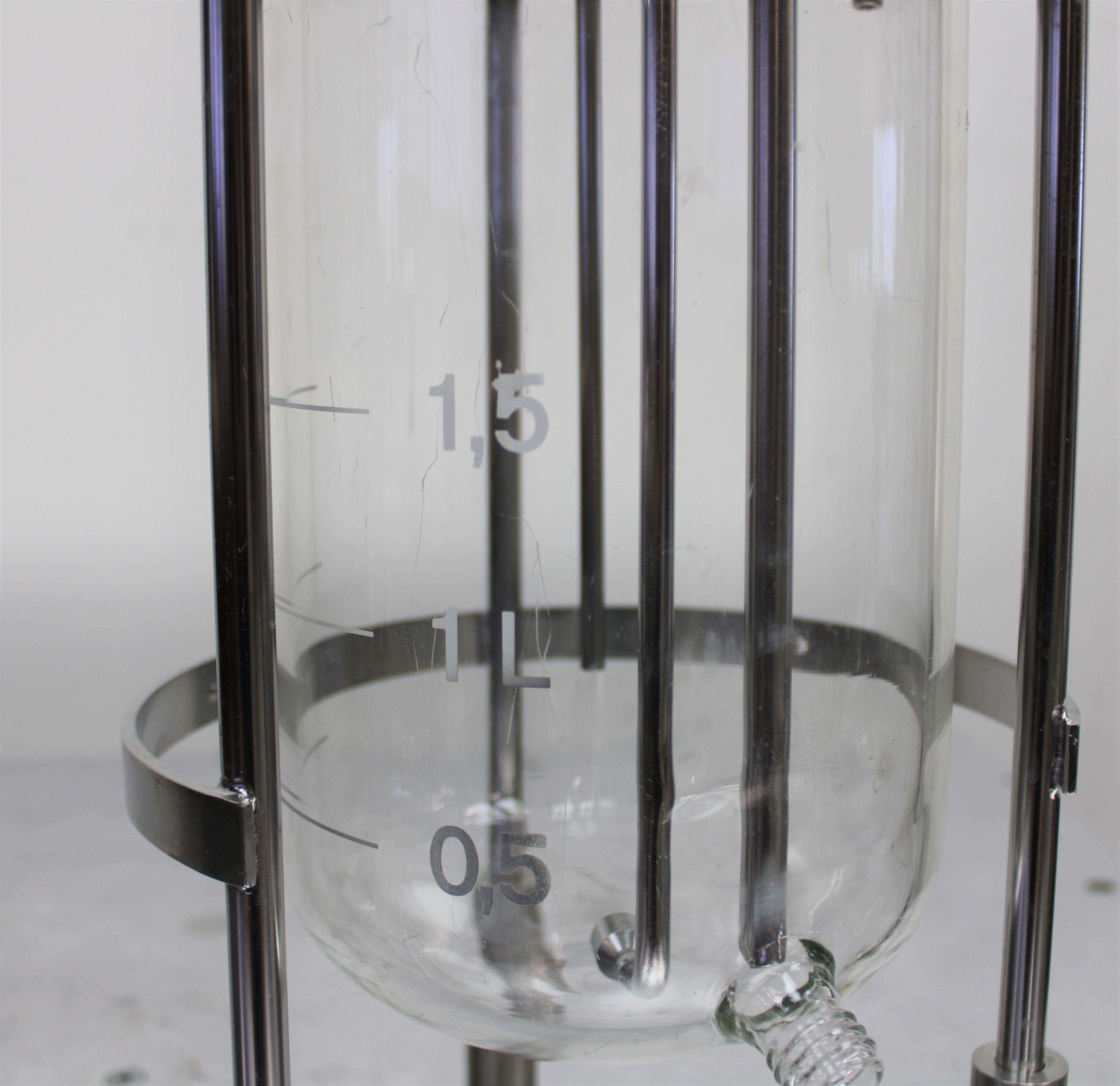 Sartorius Chromatography Column 2L Capacity with Base Used Functional Equipment