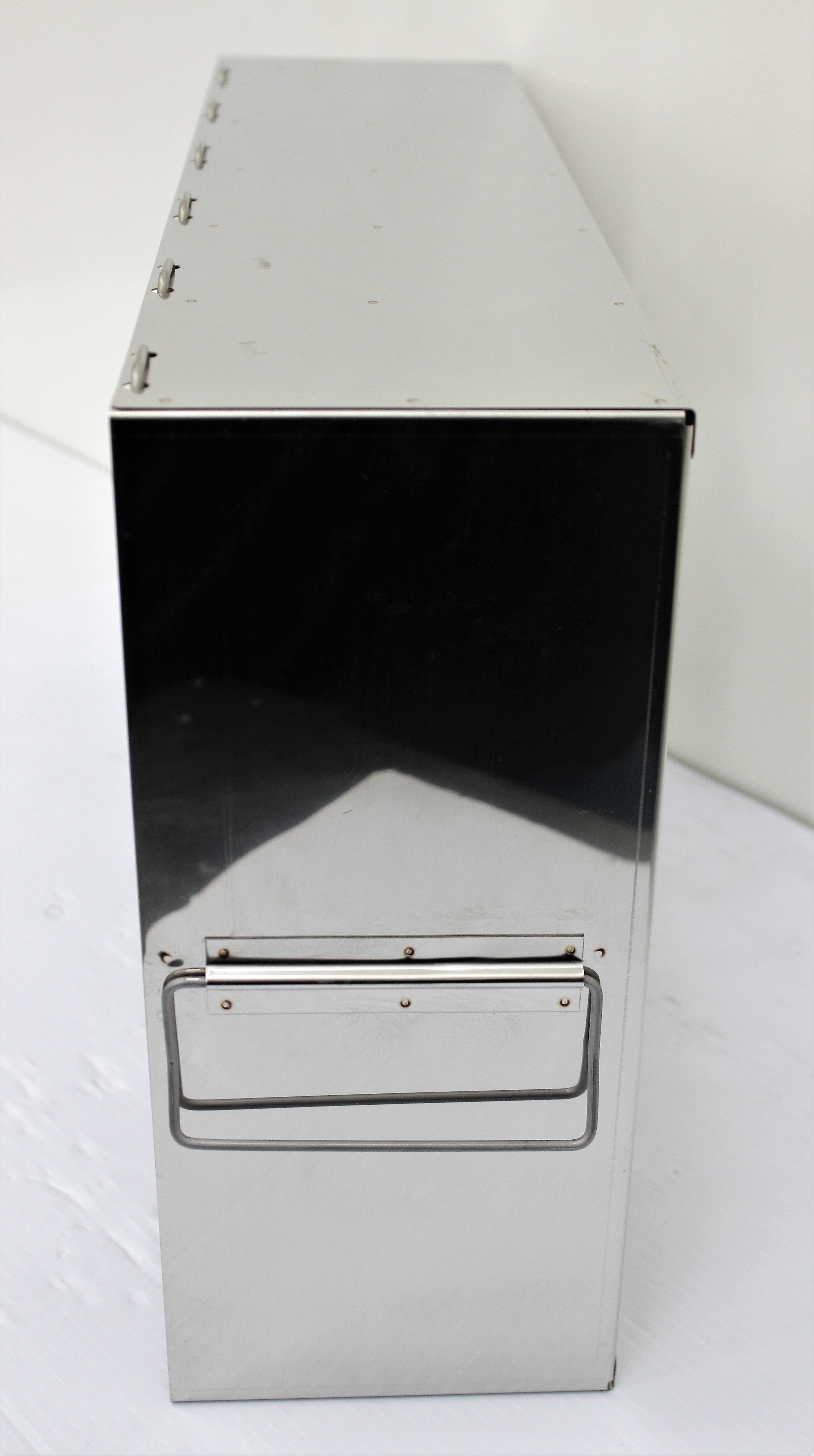 Stainless Steel Freezer Rack Upright ULT 12 Box Storage with Locking Rod