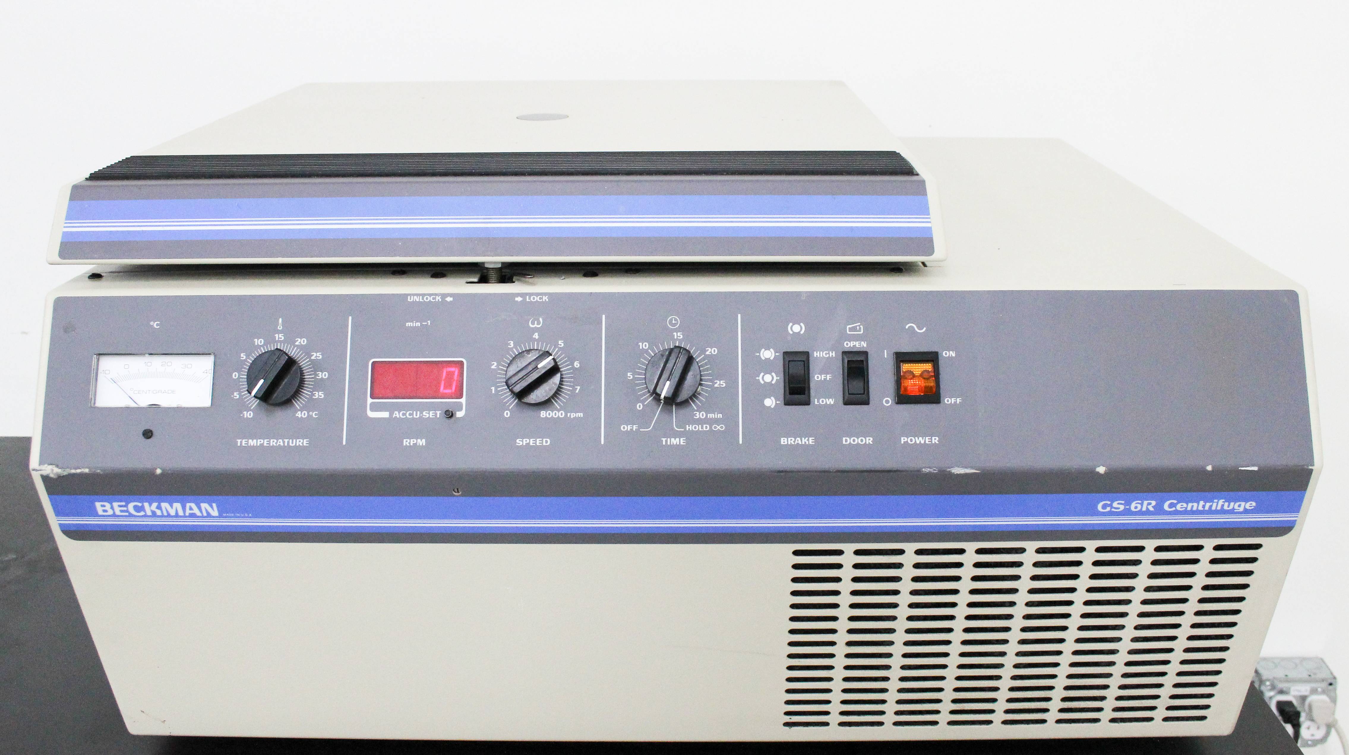 Beckman GS-6R Benchtop Centrifuge -10C Refrigerated 5642g 3L Capacity