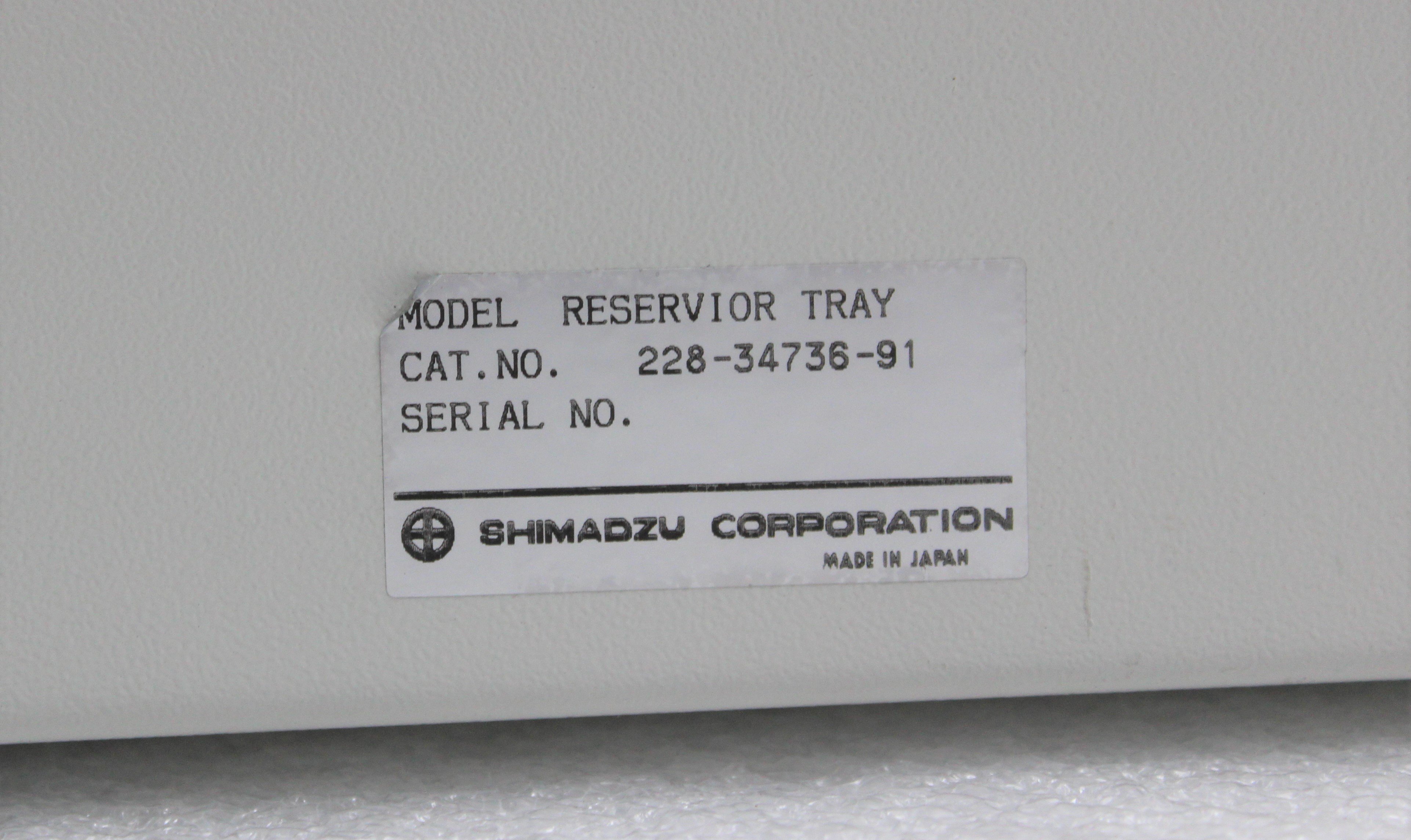 Shimadzu HPLC Reservoir Tray Model 228-34736-91 Affordable, Used, Turnkey