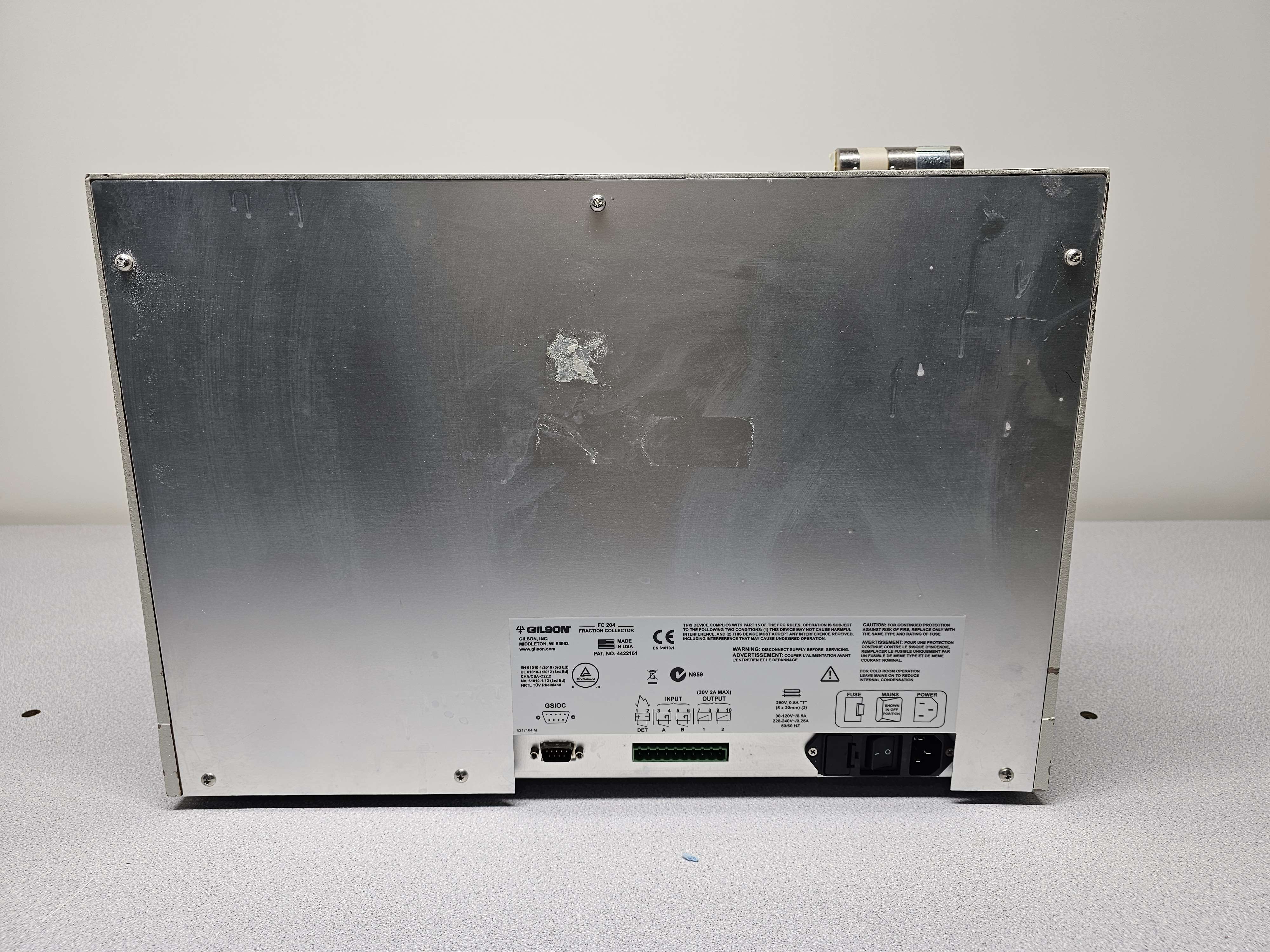 Gilson Fc204 Chemistry Fraction Collector Collects Microplates 120V 60Hz 200mL/min