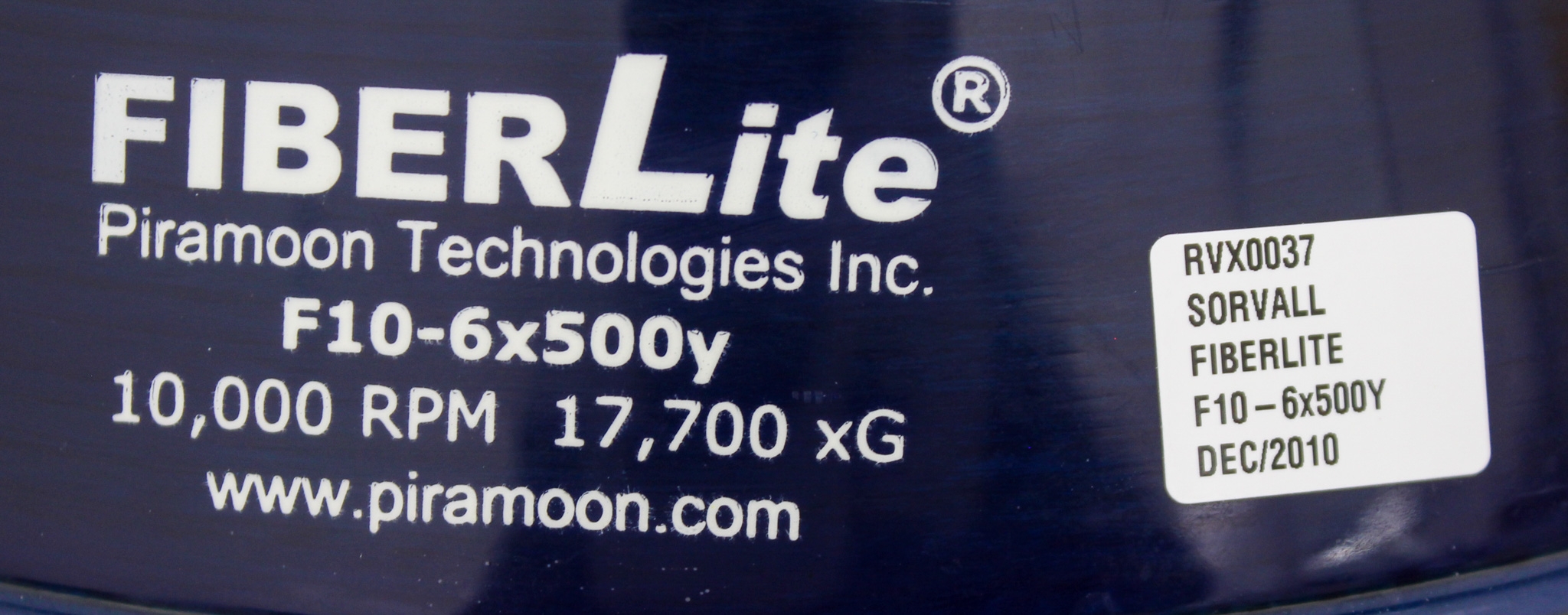 PTI F10-6x500y Centrifuge Rotor Fixed Angle Carbon Fiber 10000 RPM 6x500mL