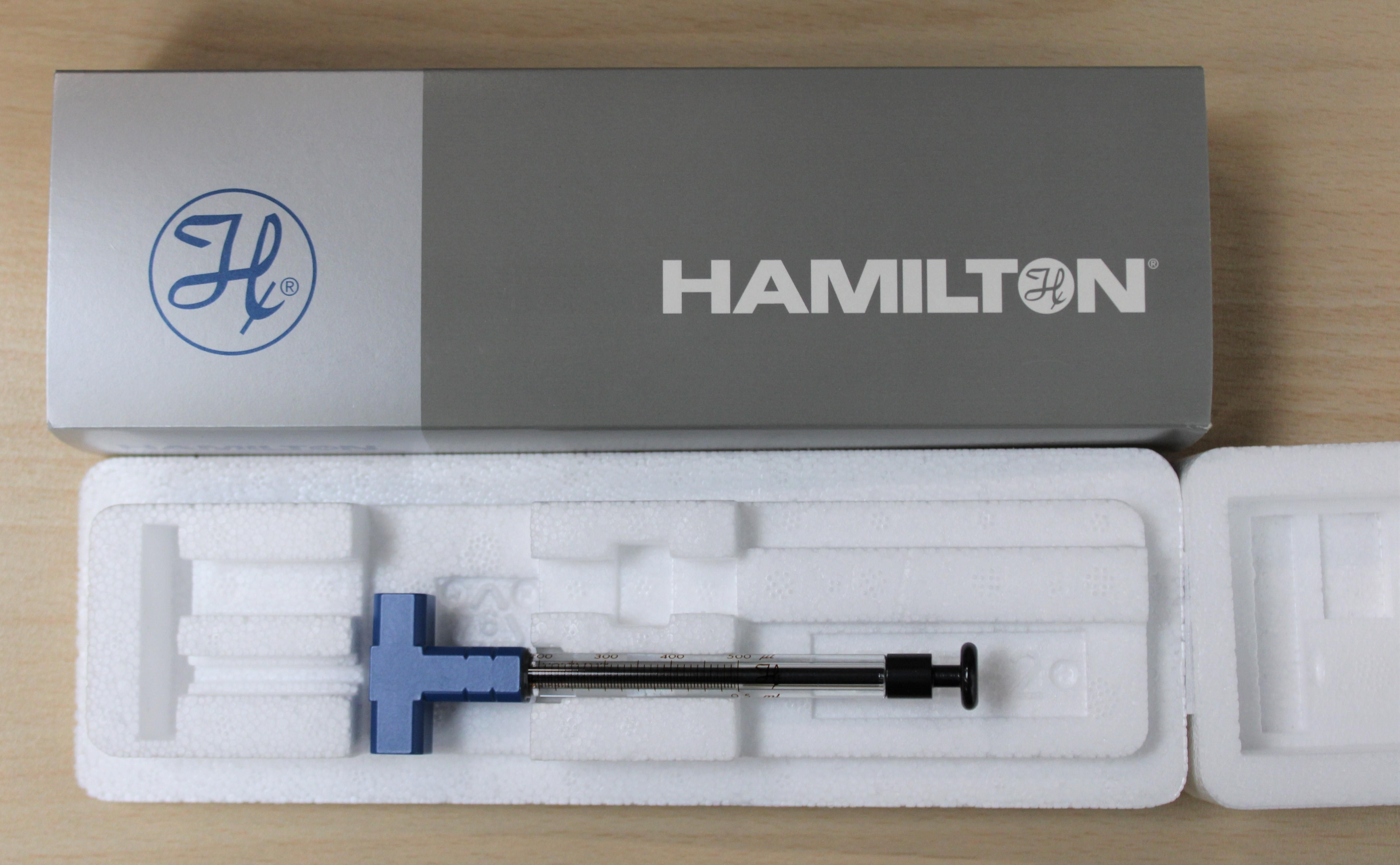 Hamilton SYR 500 uL 1750 blue Kone THEERMO Syringe 500uL Turn-Key