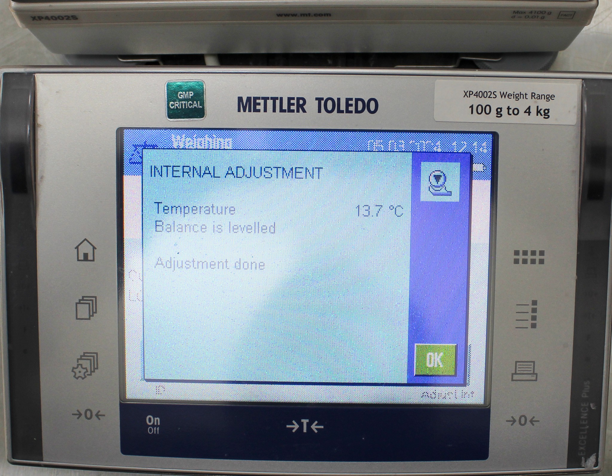 Mettler-Toledo XP4002S Precision Balance 4100g x 0.01g, Touchscreen, Bluetooth
