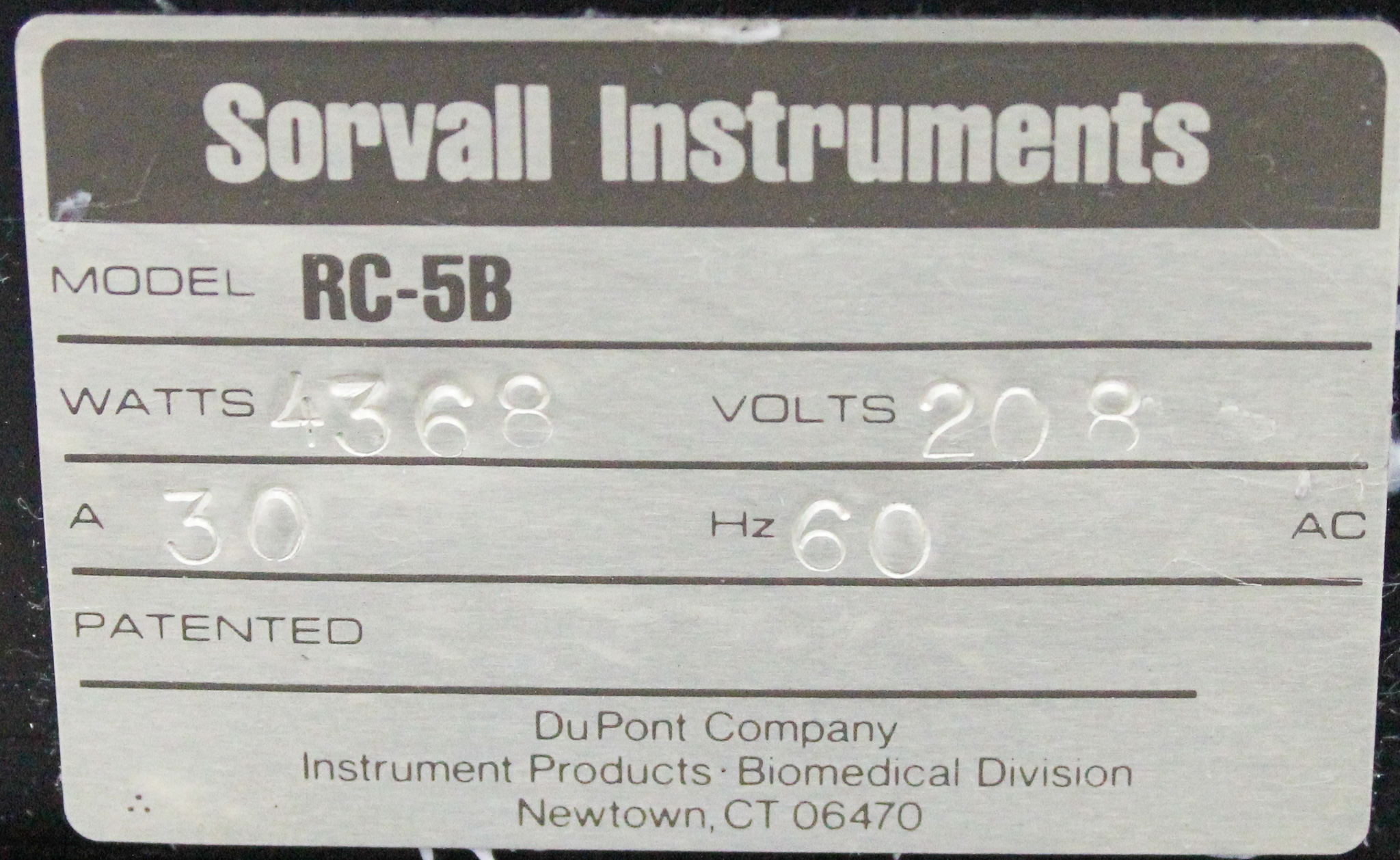 Sorvall RC5B Centrifugation Floor Model 220V 60Hz -20c to 40c 21000 RPM
