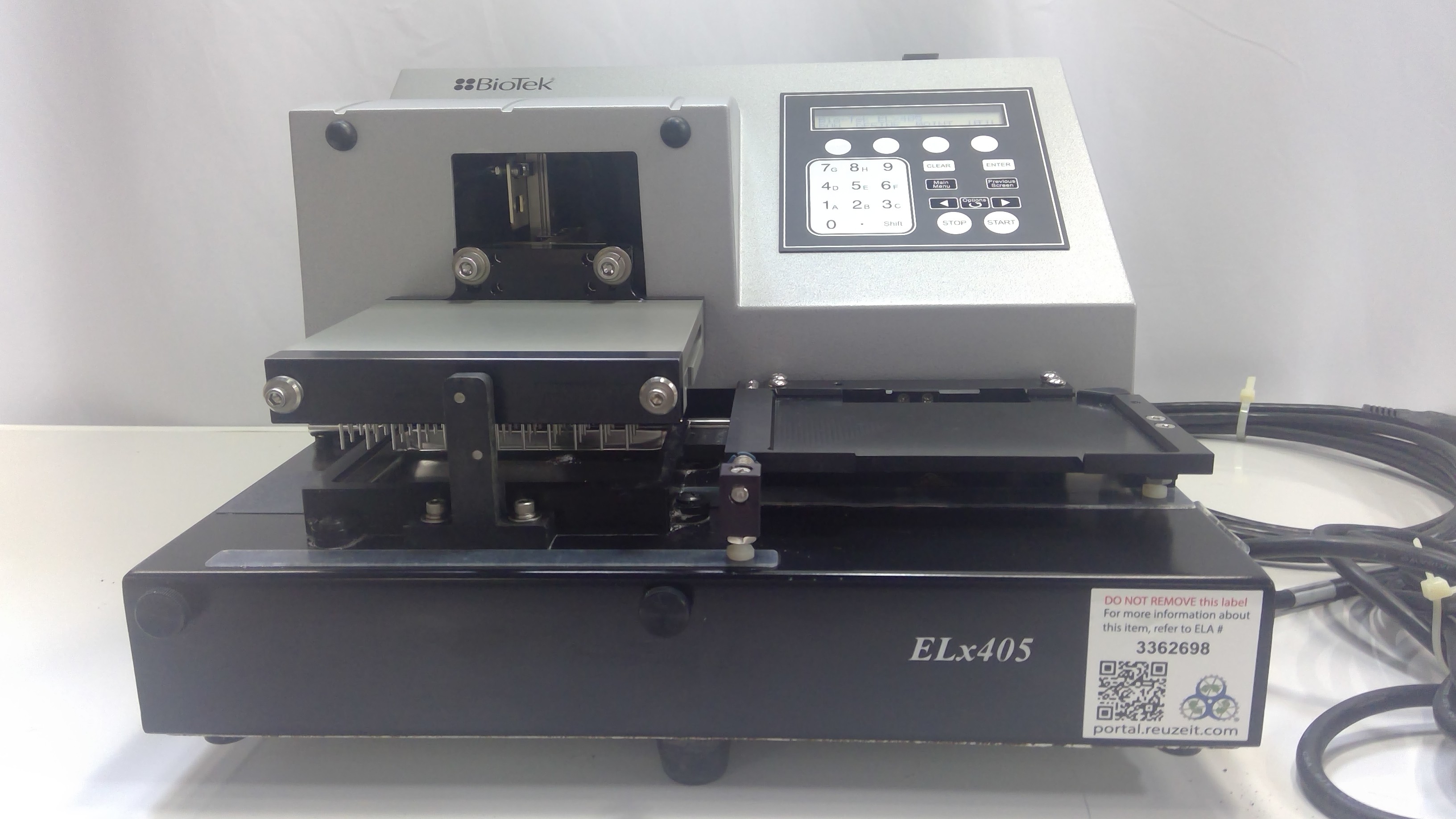 Bio-Tek ELx405 Plate Washer for 96 Well Plates with Shaking and Cleaning