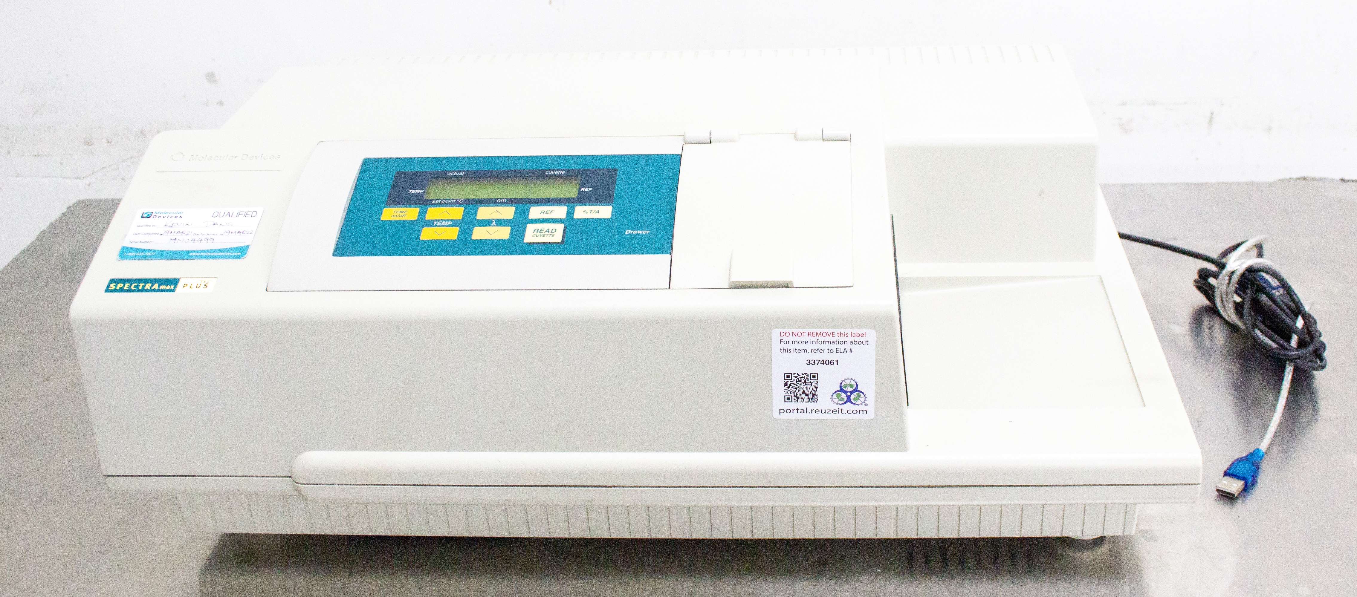 Molecular Devices SpectraMax Plus 384 Microplate Reader UV-Vis Absorbance 384-Well