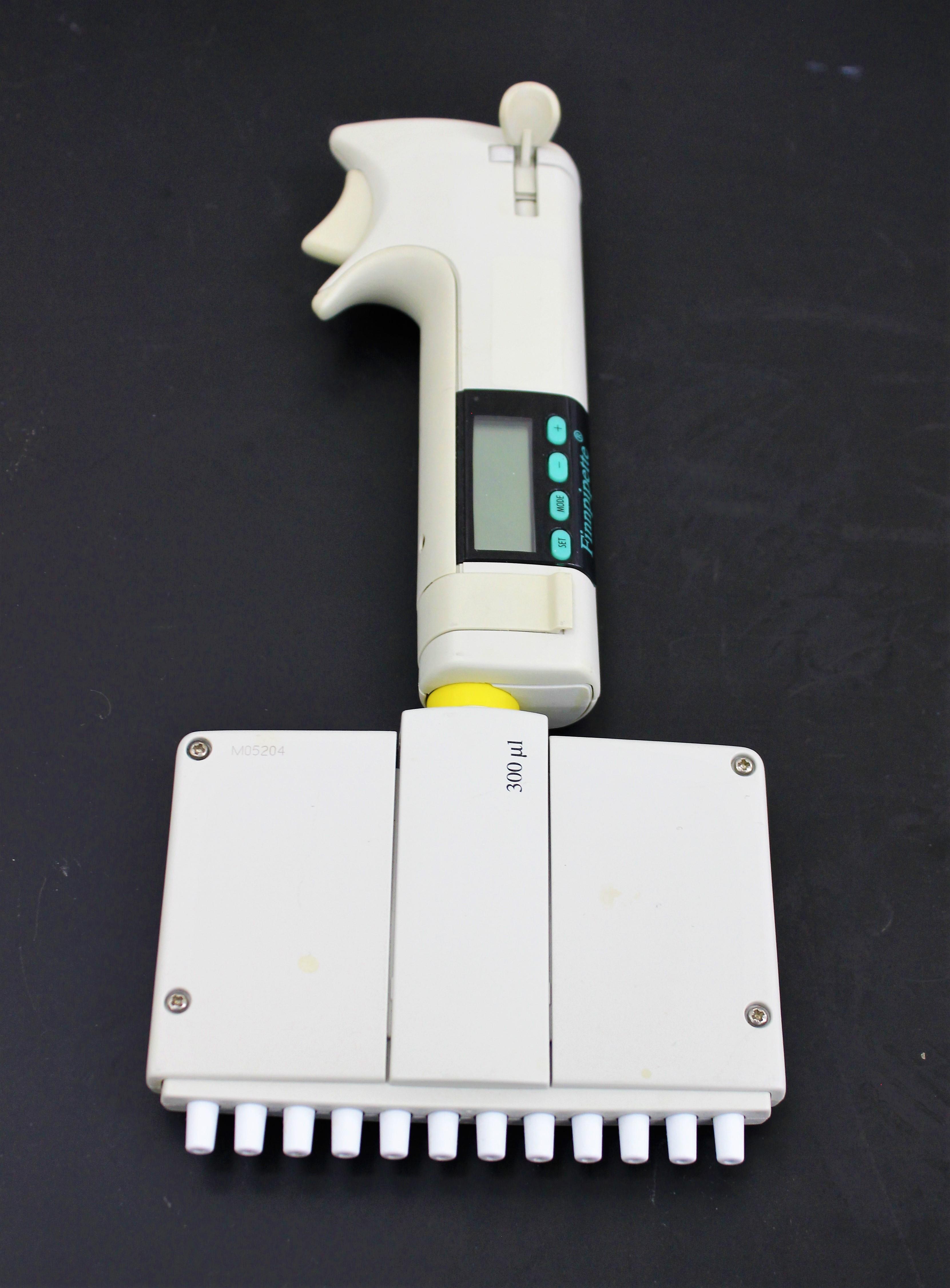 Thermo Labsystems Finnpipette 12 Channel 300uL Multichannel Pipette Used