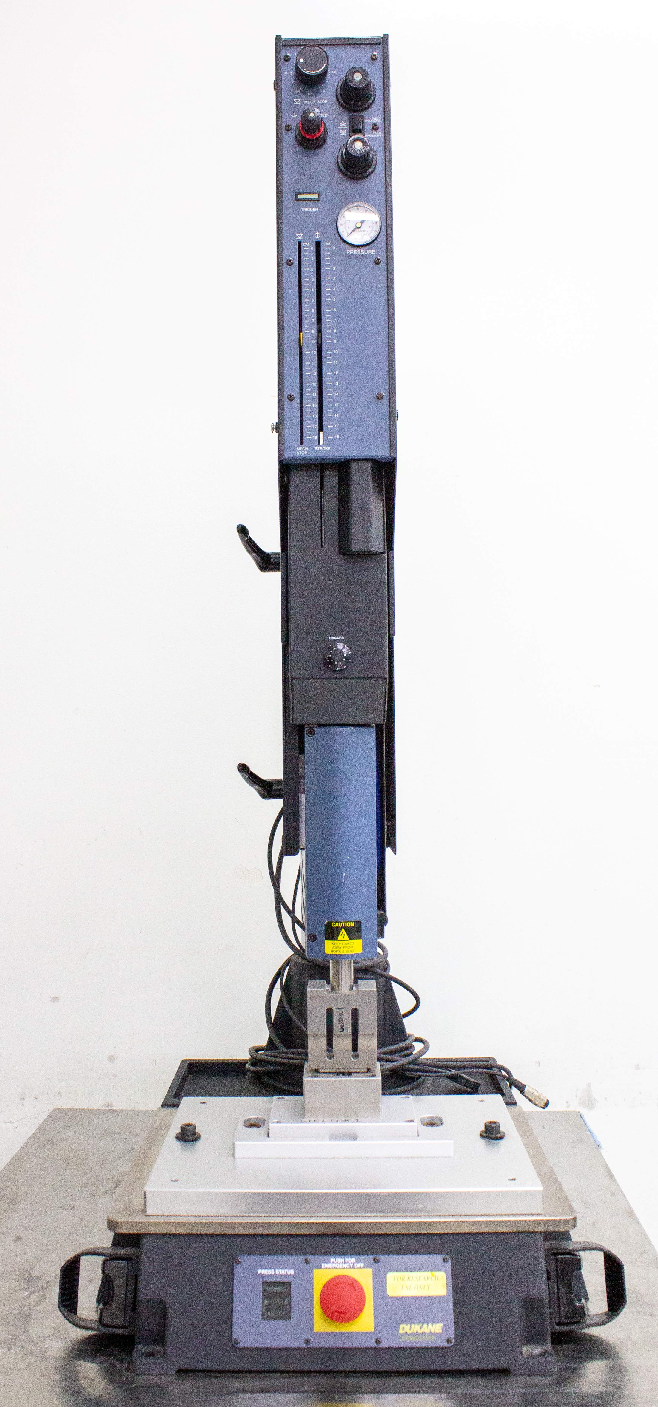 Dukane 340 Press Thruster Ultrasonic Welder Precision Dual Pressure System