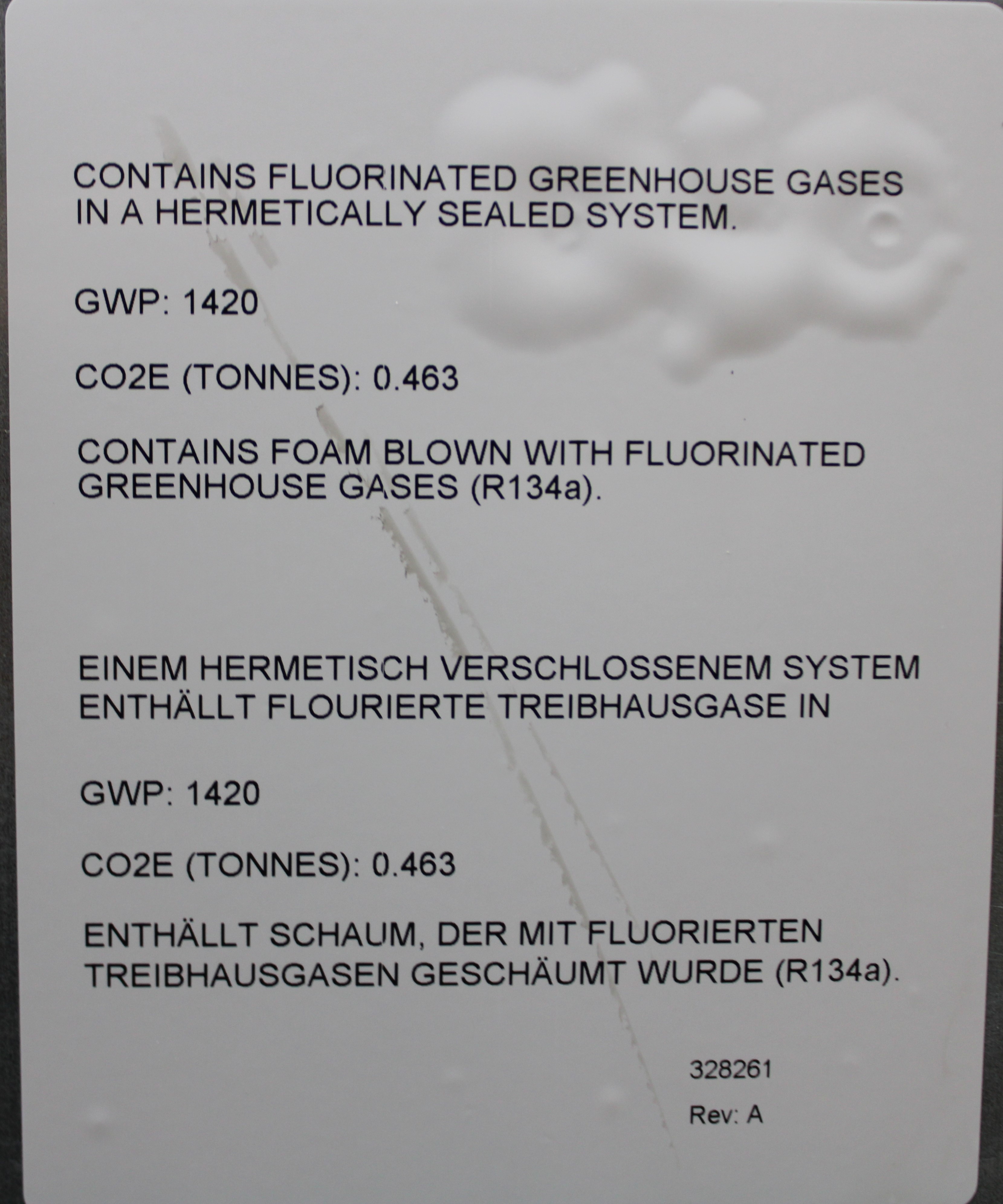 Thermo FORMA FRGL1204V Refrigerator 11.5 CU FT 230V 50Hz Euro Plug Used