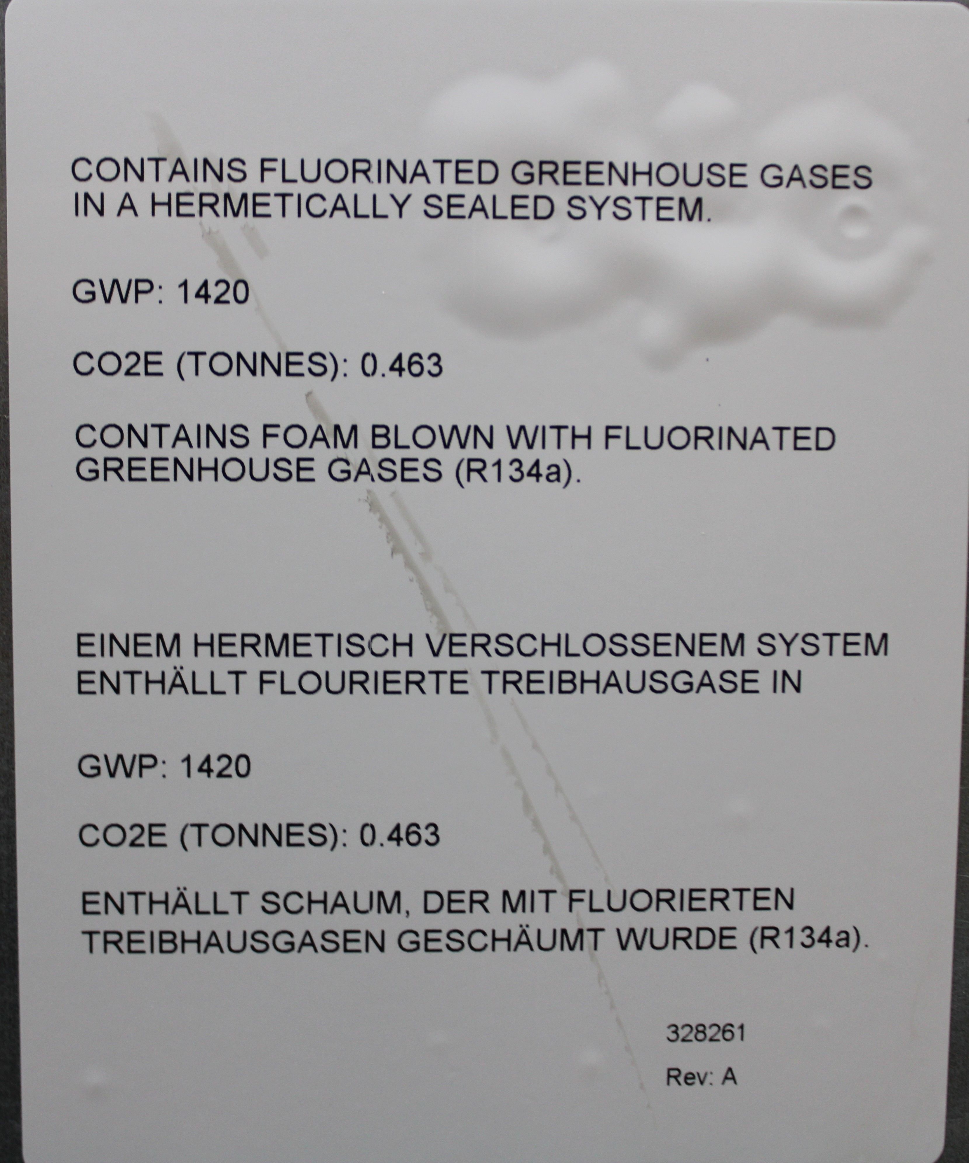 Thermo FORMA FRGL1204V Refrigerator 326L - 11.5 Cu Ft Used + Power Cord