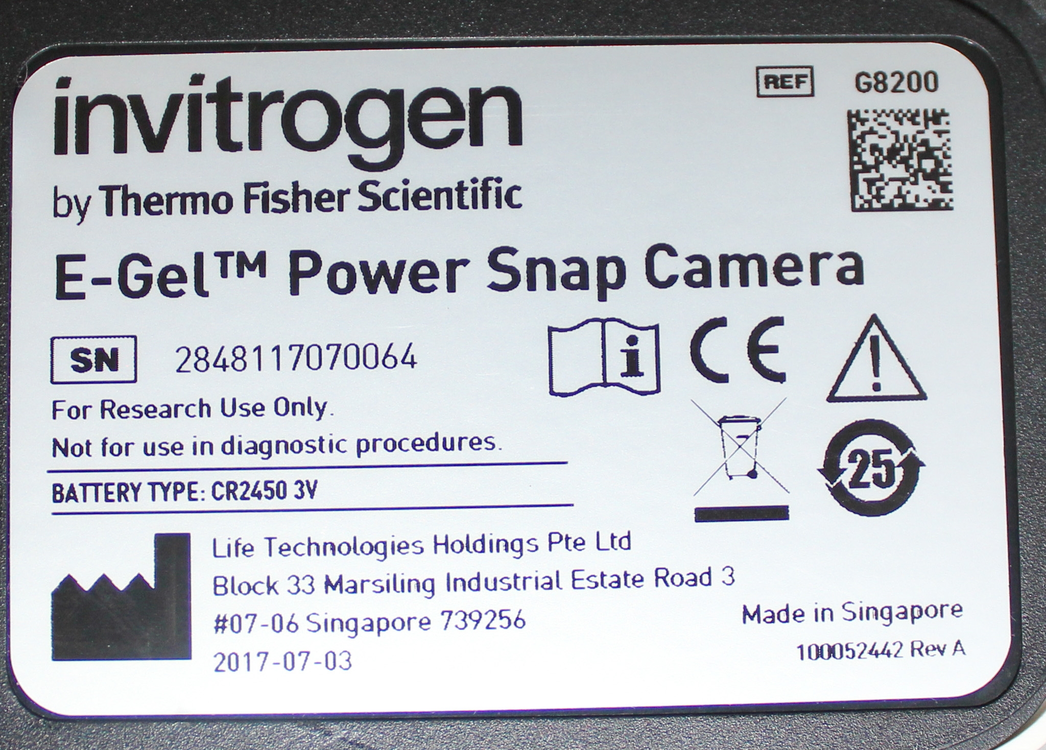 Invitrogen G8100 G8200 E-Gel Snap DNA Electrophoresis and Imaging