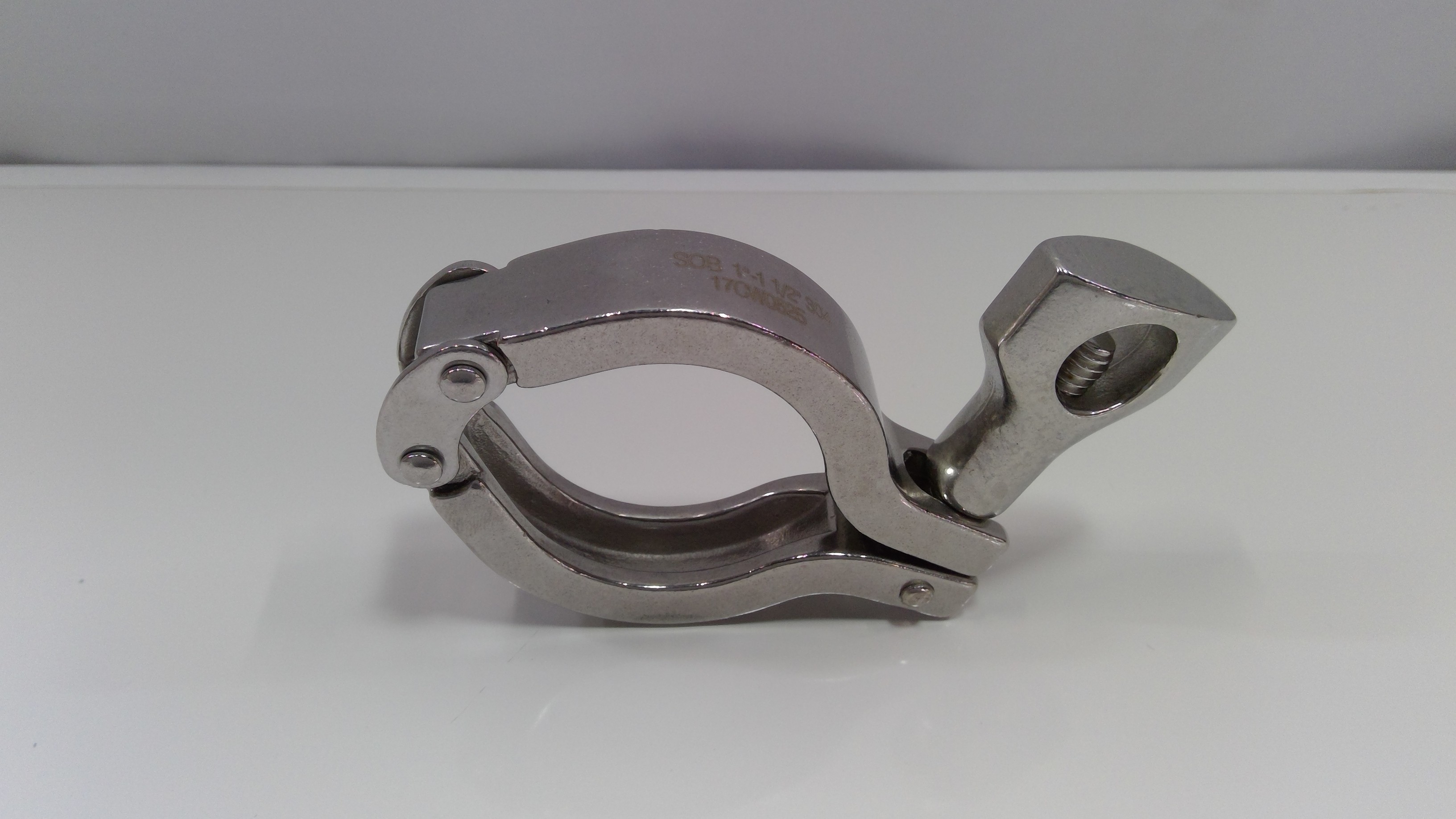 N/A GVC13MHHMD1.5 Stainless Steel Connection Sealing Clamps, Smooth Finish